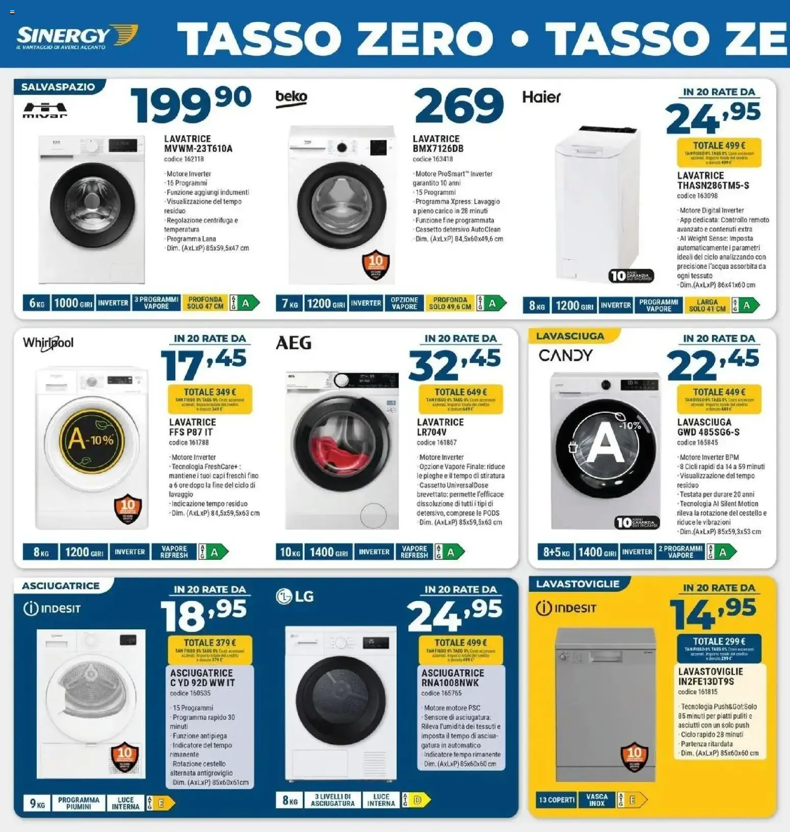 Sinergy: ALTA TECNOLOGIA, ZERO PENSIERI TASSO ZERO da 2 ottobre a 21 ottobre di 2026 - Pagina del volantino 2