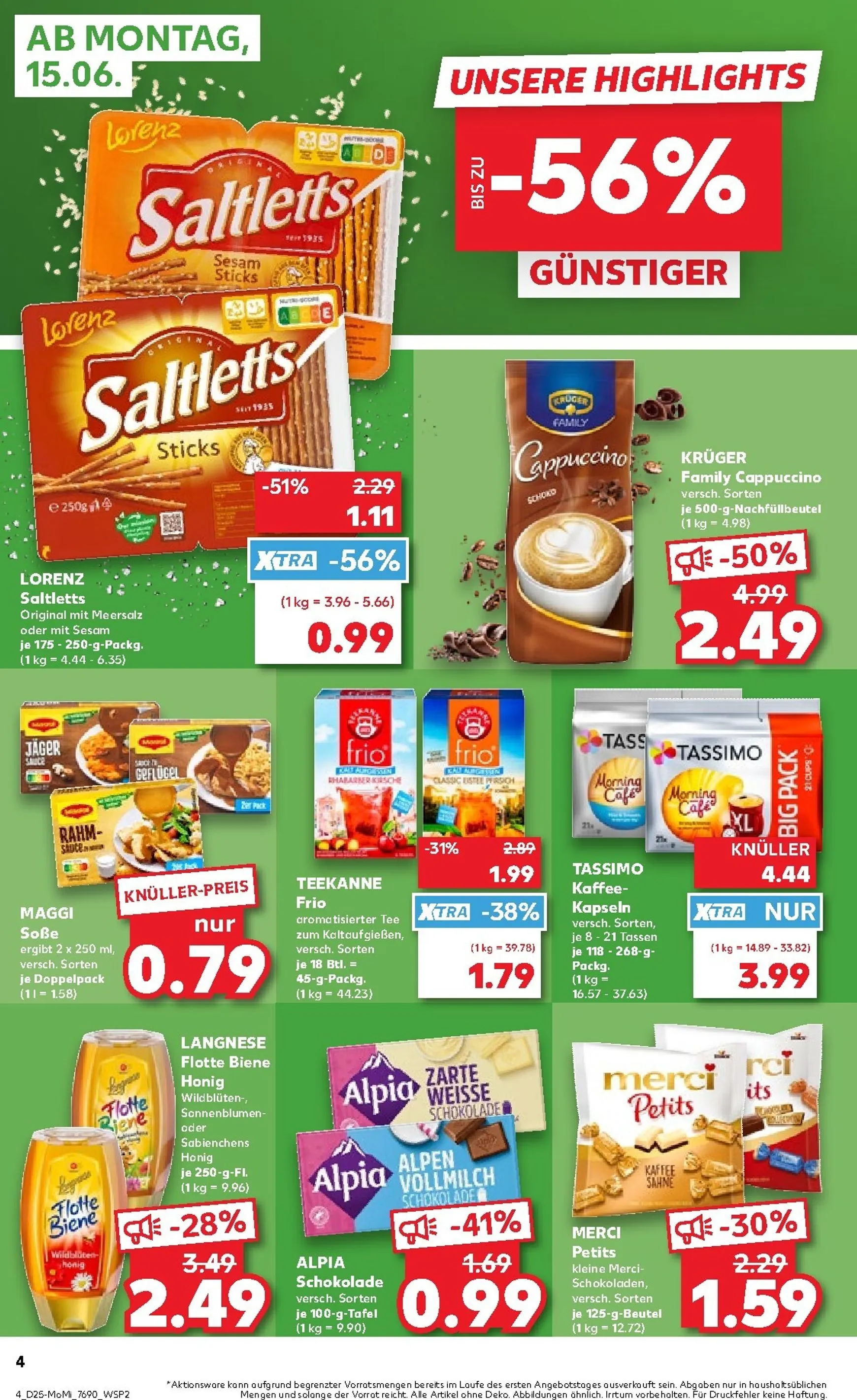 Kaufland - Angebote ab Montag Prospekt nächste Woche – von Montag 15.06.2026 bis Mittwoch 17.06.2026 von 15. Juni bis 17. Juni 2026 - Prospekt seite 4