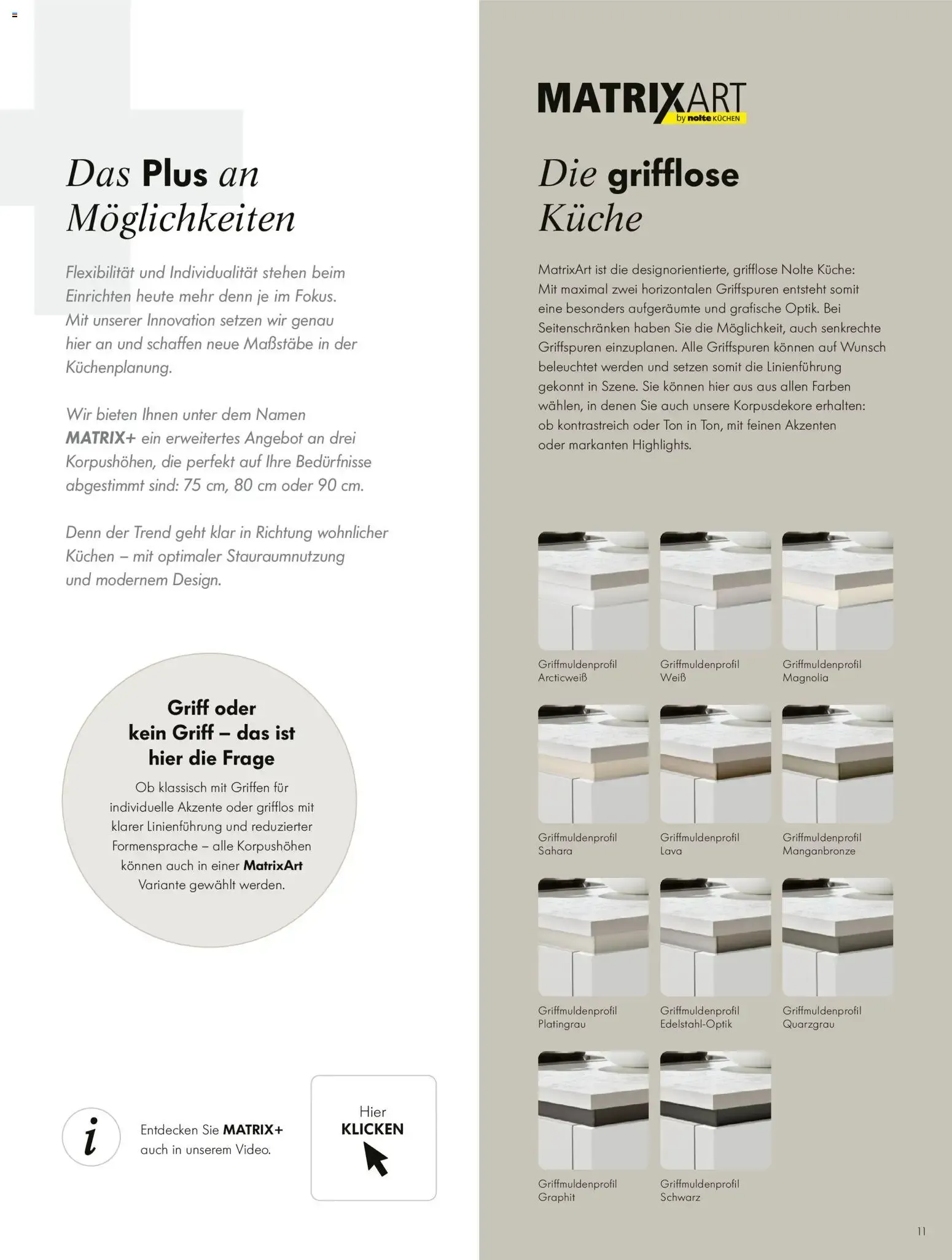 Nolte Küchen-Journal von 1. Januar bis 31. Dezember 2026 - Prospekt seite 11