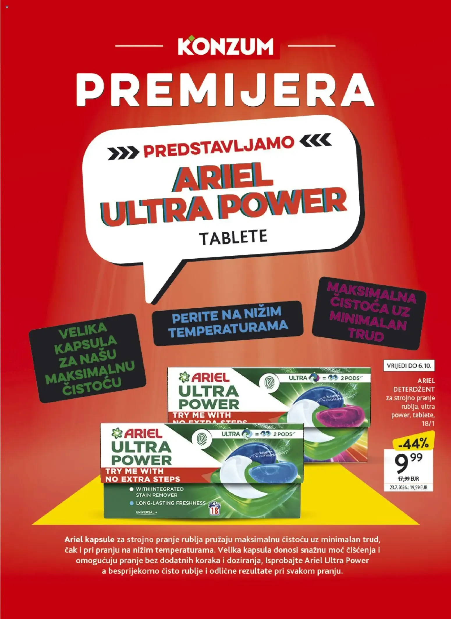 Katalog Konzum Katalog novi od 16.09.2026 na listanje > letak digitalni od 16. rujna do 22. rujna 2026. - Pregled Stranica 15