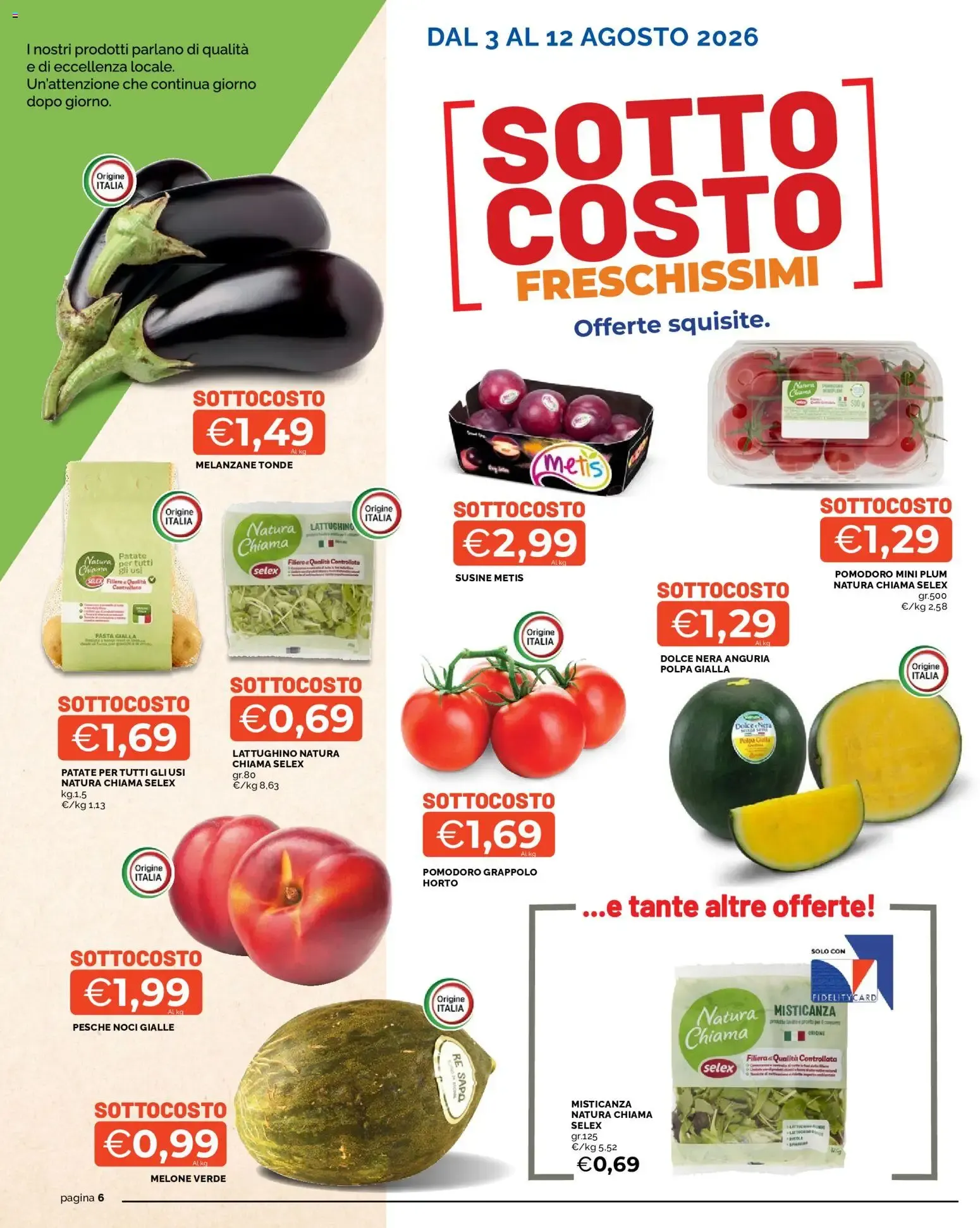 Mercatò volantino dal 03/08/2026 - online Offerte da 3 agosto a 12 agosto di 2026 - Pagina del volantino 6