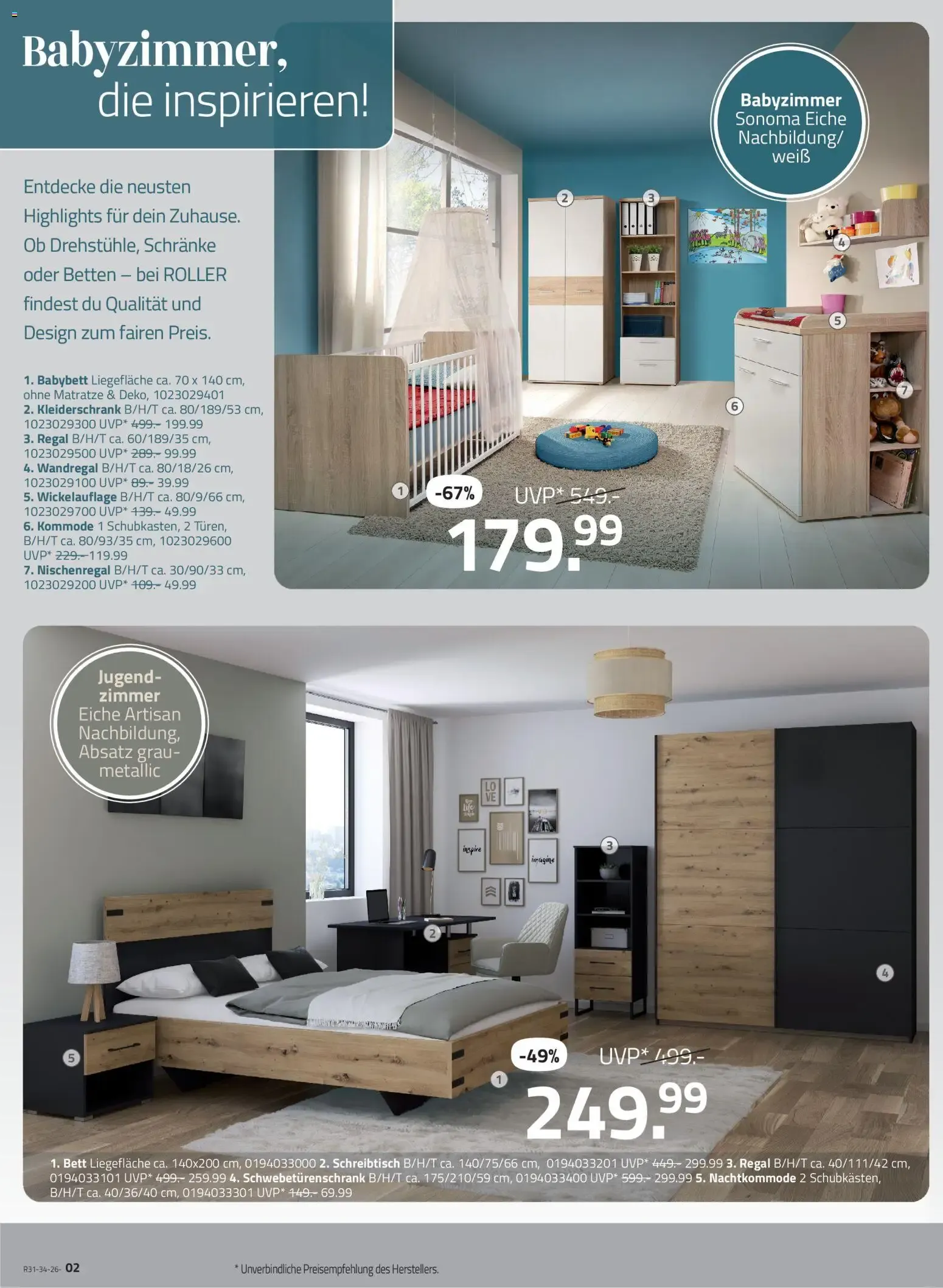 Roller Raum für Ideen & Ruhe zum lernen (ab 26.07.2026) zum Blättern von 26. Juli bis 22. August 2026 - Prospekt seite 2