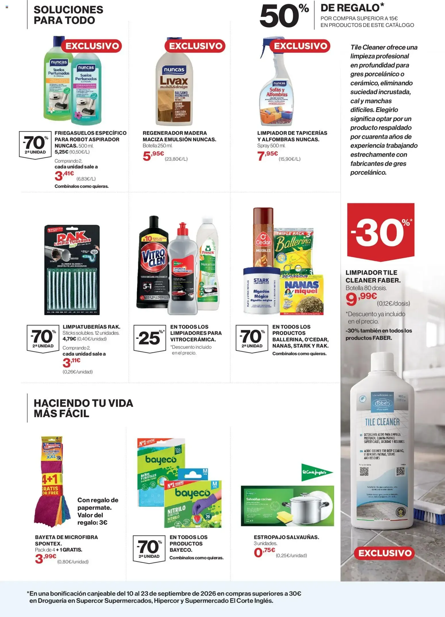 Catálogo de Supercor Limpieza y Cuidado del Hogar 26/08/2026 - 09/09/2026 26 de agosto al 9 de septiembre 2026 - Página 5