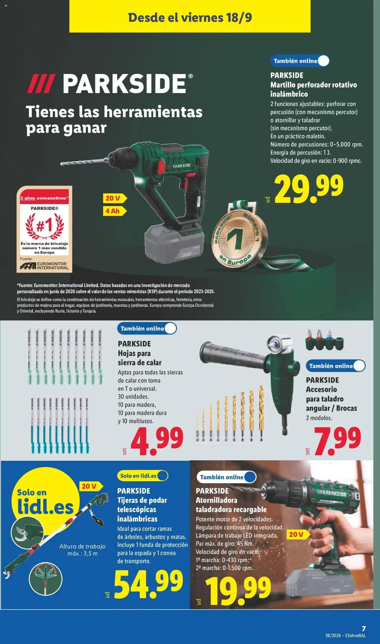 Catálogo de Lidl folleto de bazar del 14/09/2026 | Ofertas 14 de septiembre al 20 de septiembre 2026 - Página 17
