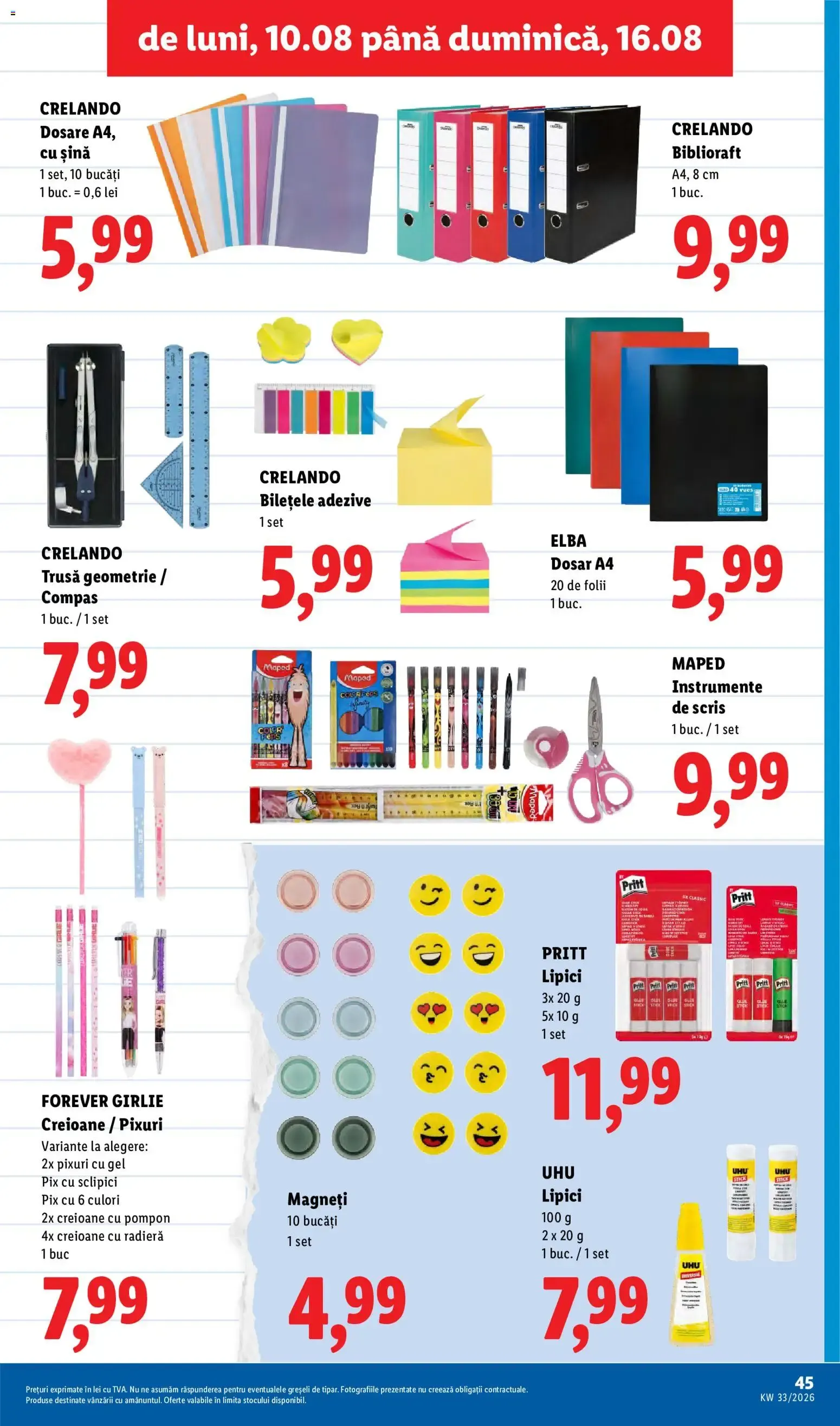 Catalog Catalog LIDL 10.08.2026 - Oferta și Revista online de la 10 august până la 16 august 2026 - Revista Pagina 45
