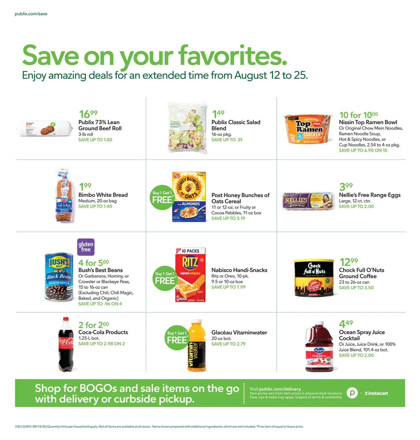 Weekly ad Current Publix leaflet valid from Wednesday 08/12/2026 to Tuesday 08/18/2026 from August 12 to August 18 2026 - Page 16