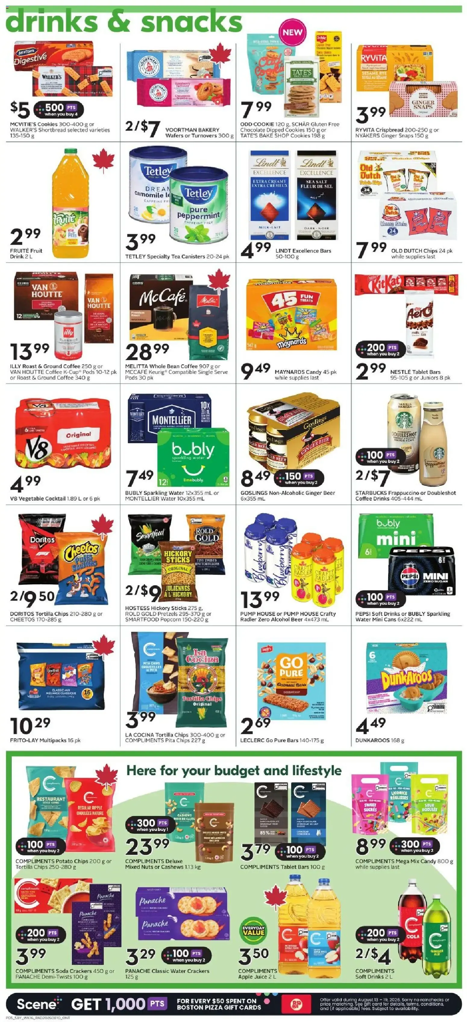Sobeys weekly flyer / circulaire from Aug 13, 2026 > weekly specials & deals from August 13 to August 19 2026 - flyer page 8