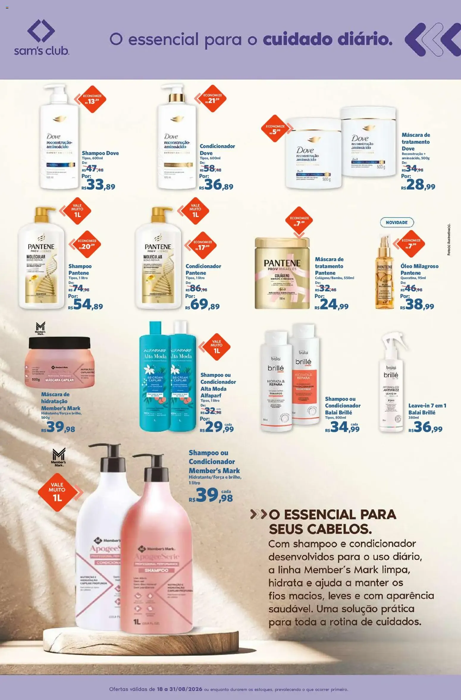 Encarte de Sam's Club ofertas Beleza de 18/08/2026 | Promoções Online 18 de agosto até 31 de agosto 2026 - Pagina 3