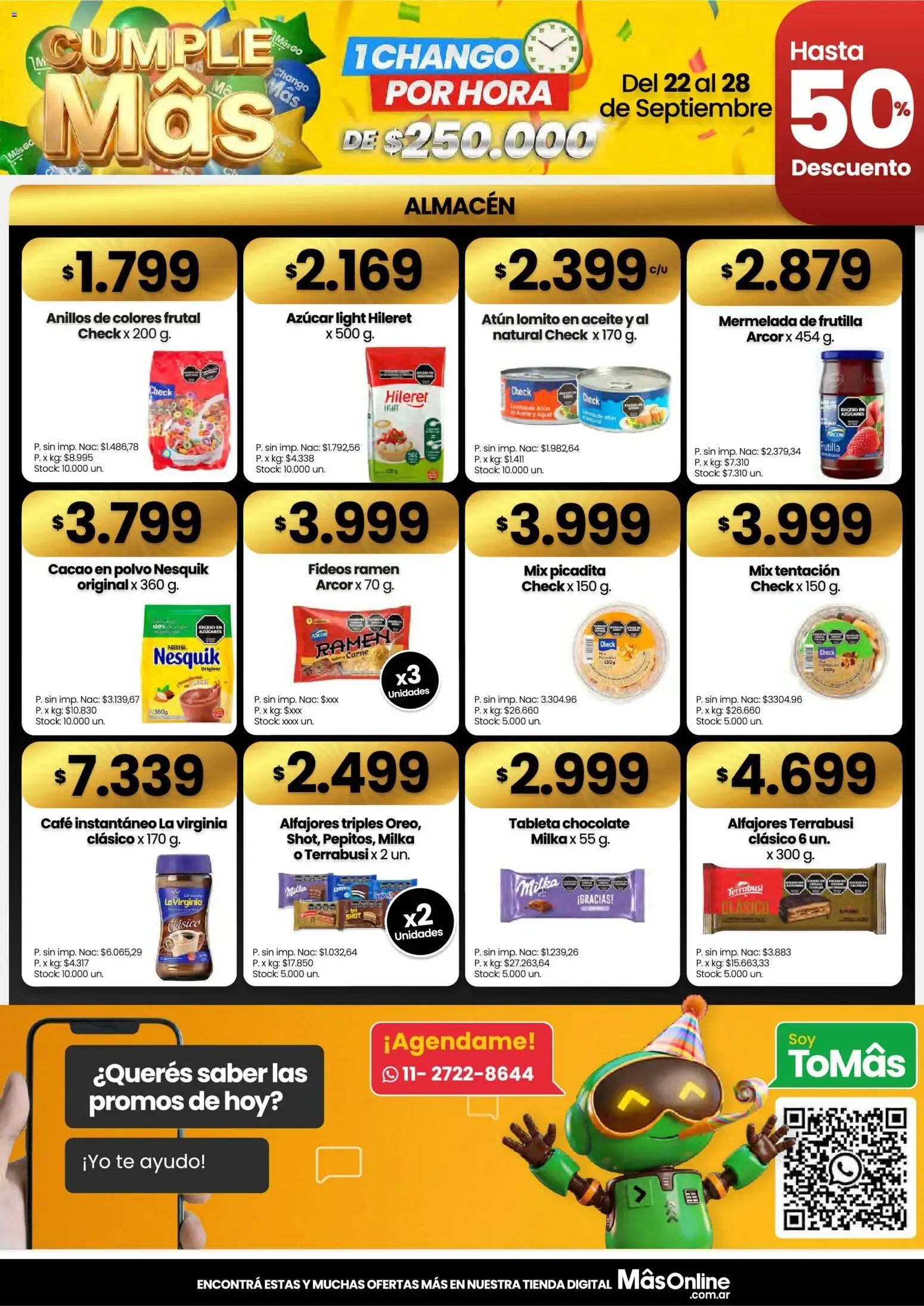 Ofertas de CUMPLE Más 22 de septiembre al 28 de septiembre 2026 - Página 3 del catálogo