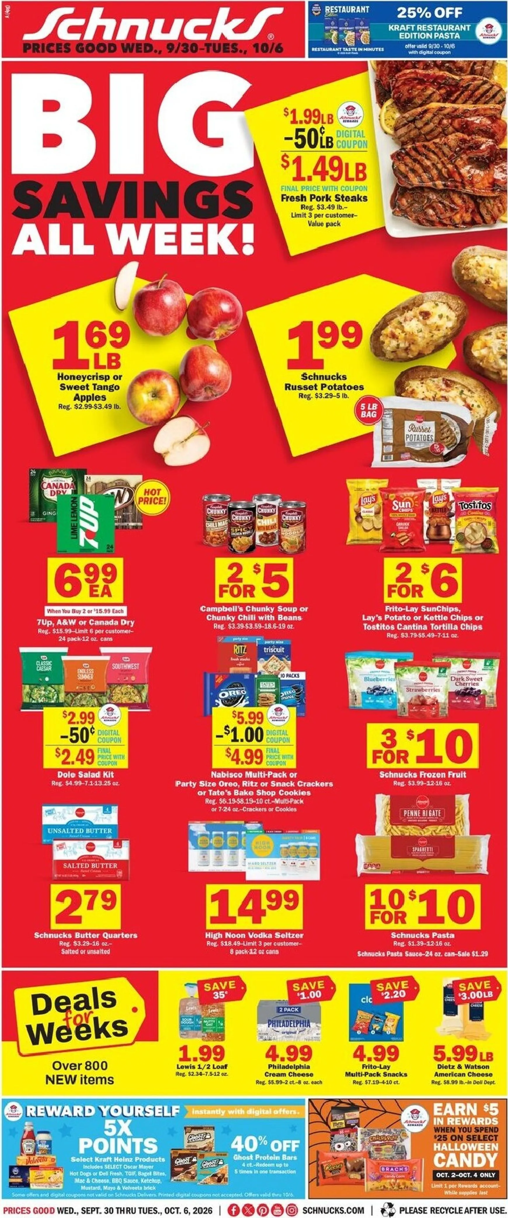 Weekly ad Schnucks - Big Savings All Week! from September 30 to October 6 2026 - Page 1