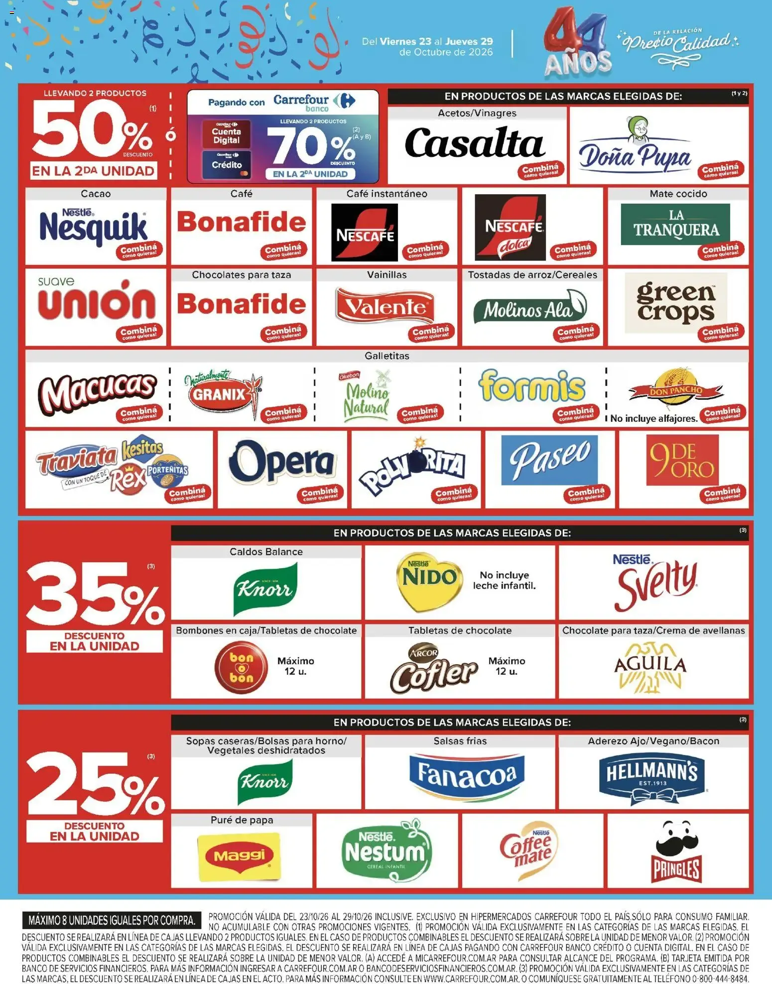 Ofertas de Carrefour: 4ta Semana de Festejos - 44 Años de Precio y Calidad 23 de octubre al 29 de octubre 2026 - Página 5 del catálogo