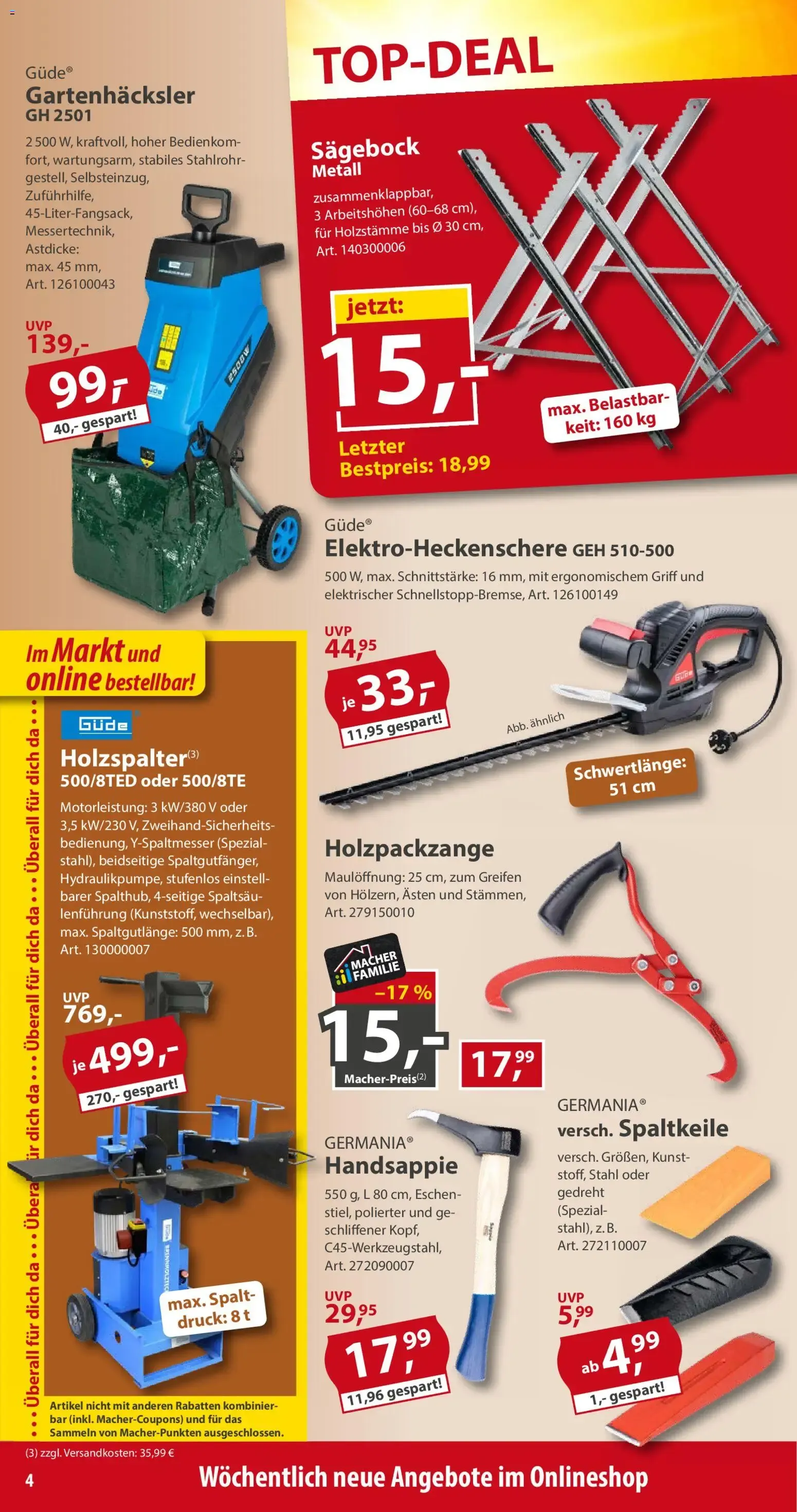 Sonderpreis Baumarkt Prospekt (ab 12.09.2026) zum Blättern von 12. September bis 18. September 2026 - Prospekt seite 4