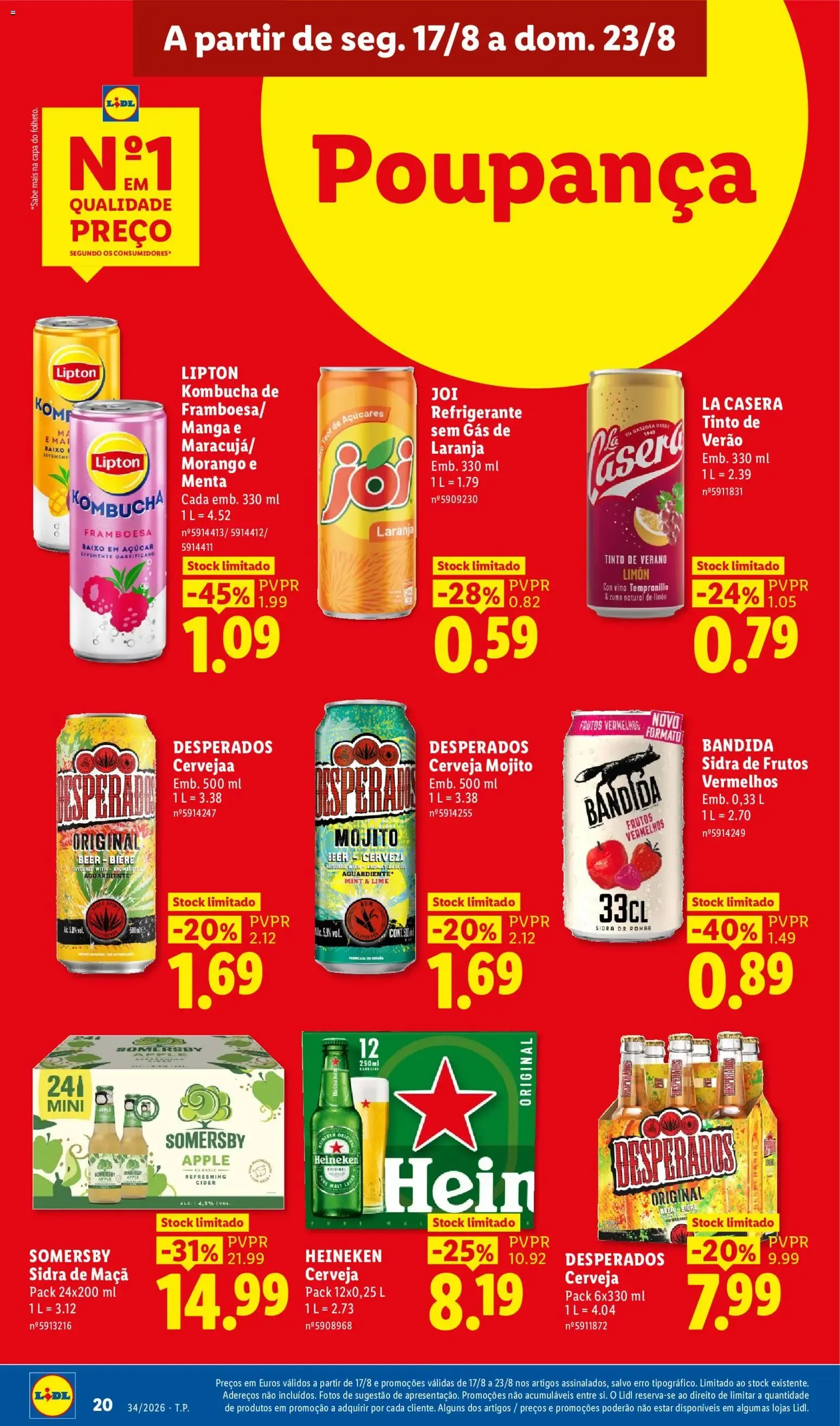 Folheto Lidl Poupança de 17 de agosto até 23 de agosto 2026 - Pagina 20