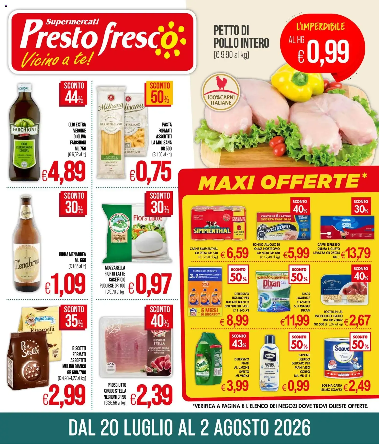 Presto Fresco volantino dal 20/07/2026 - online Offerte