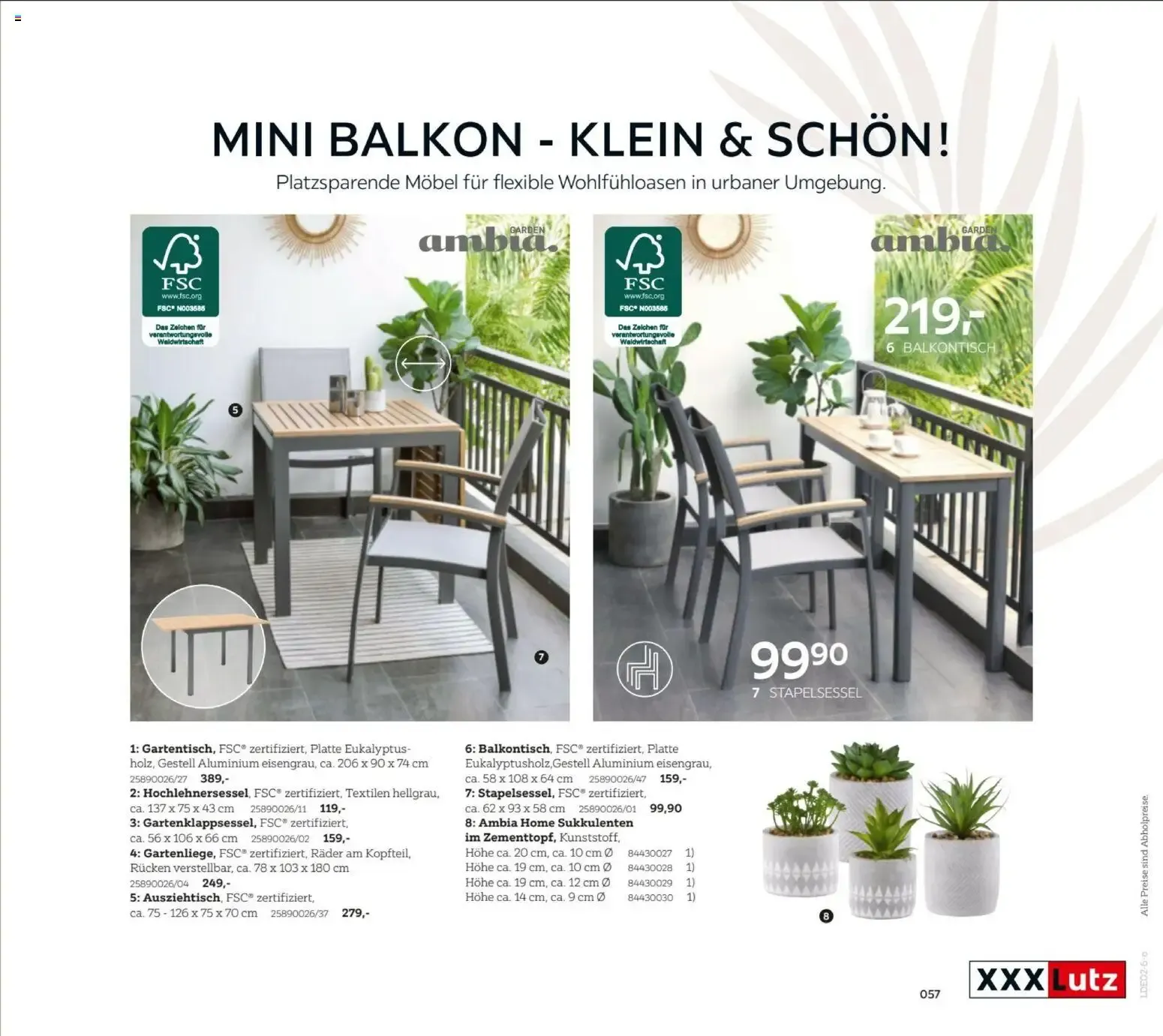 XXXL Lutz My Home Garten (ab 23.02.2026) zum Blättern von 23. Februar bis 31. August 2026 - Prospekt seite 57