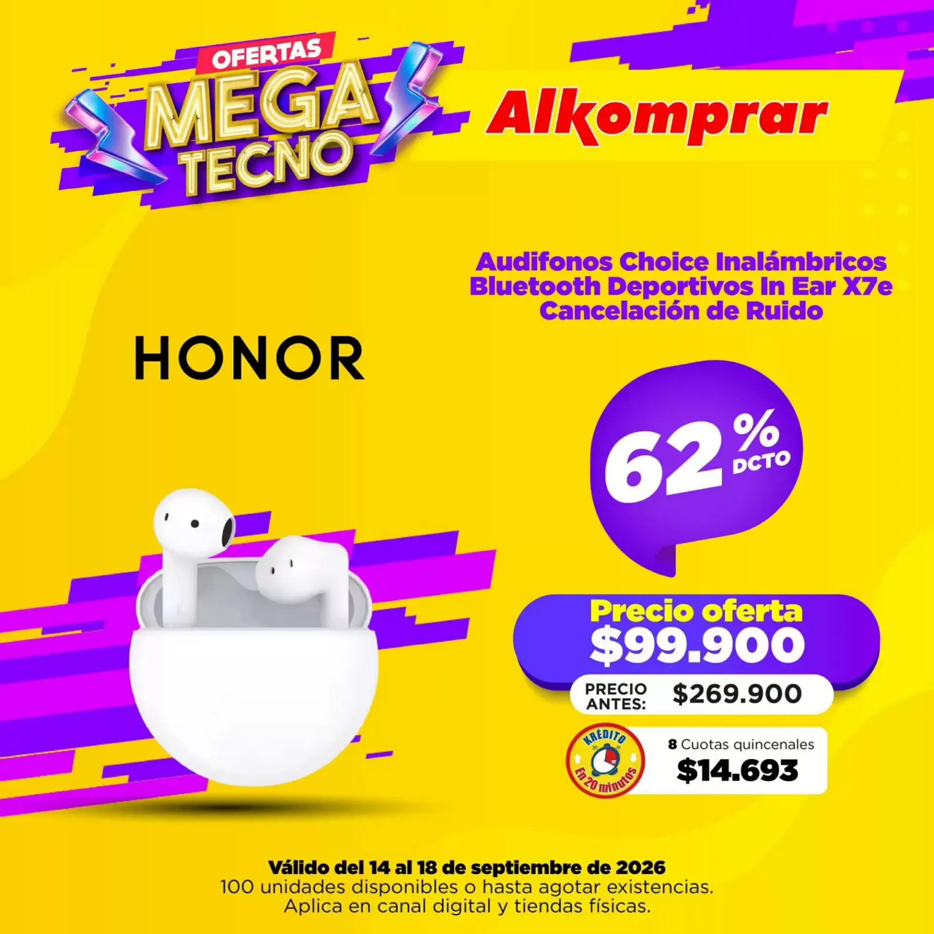 Catalogo de Ofertas Mega Tecno Alkomprar 14 de septiembre al 18 de septiembre 2026 - Pag 1