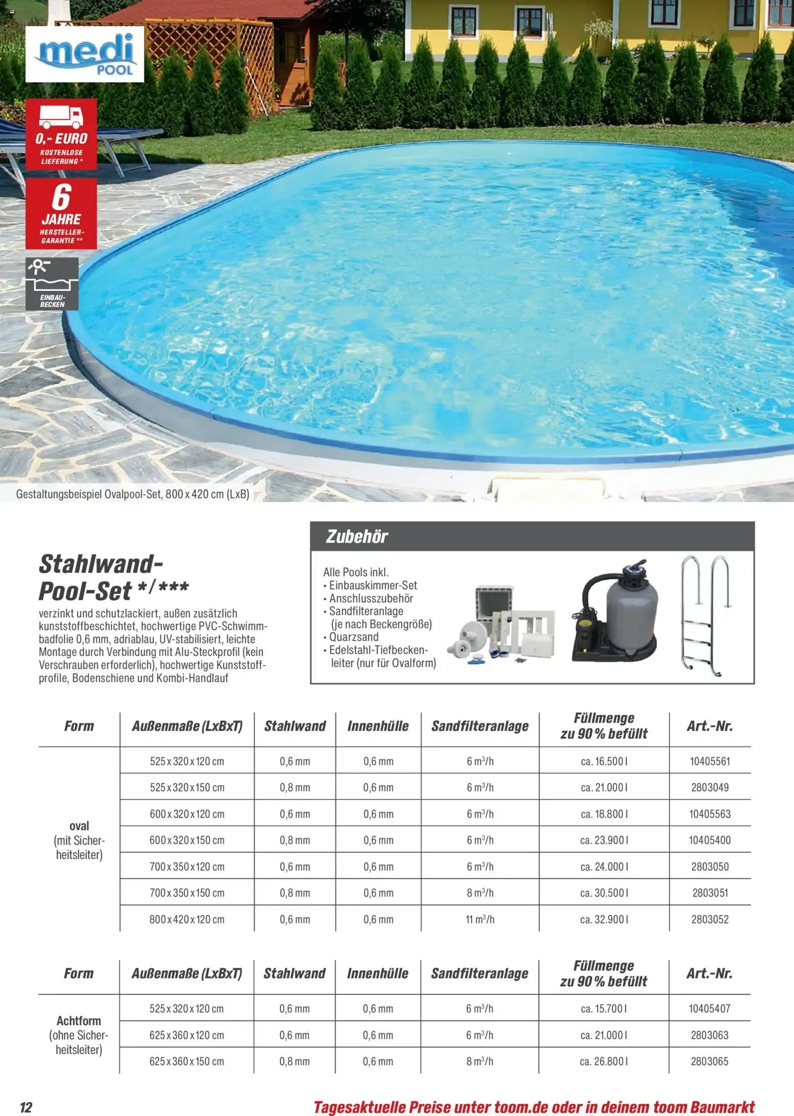 Toom Baumarkt - Pool, Sauna & Klima 2026 (ab 14.03.2026) zum Blättern von 14. März bis 30. Juni 2026 - Prospekt seite 12