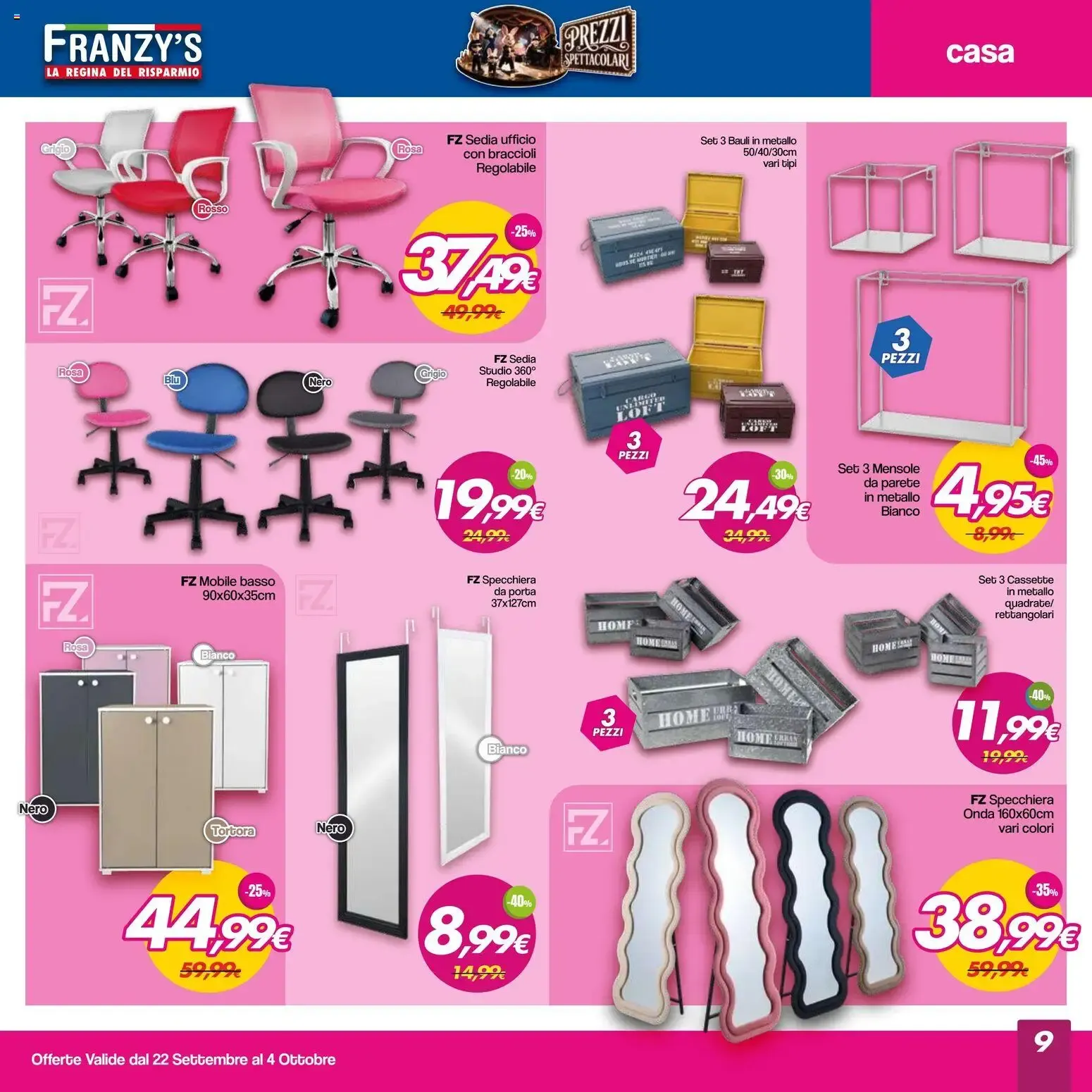 Franzy's volantino dal 22/09/2026 - online Offerte da 22 settembre a 4 ottobre di 2026 - Pagina del volantino 9