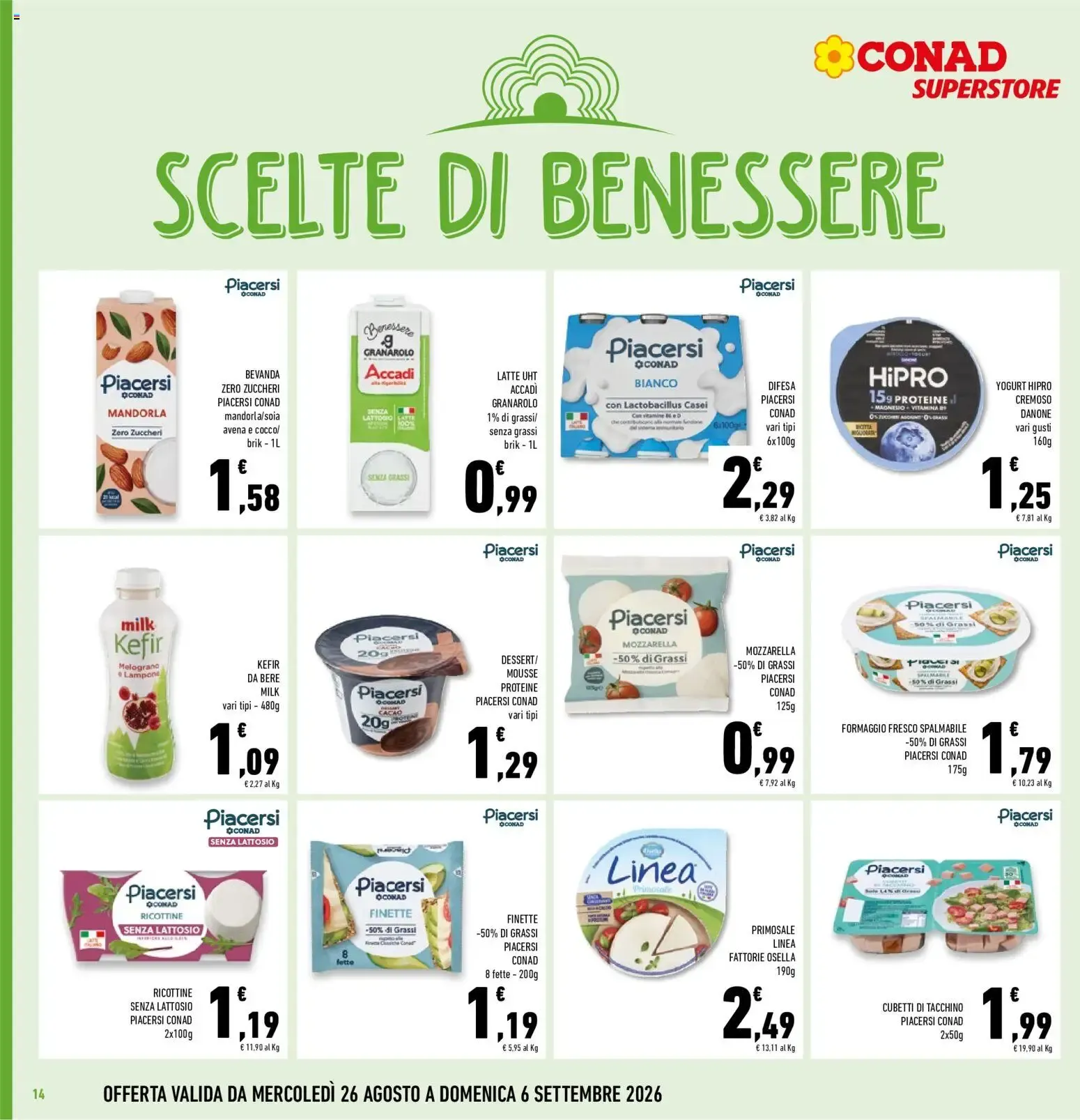Volantino Conad dal 26/08/2026 > Anteprima da 26 agosto a 6 settembre di 2026 - Pagina del volantino 14