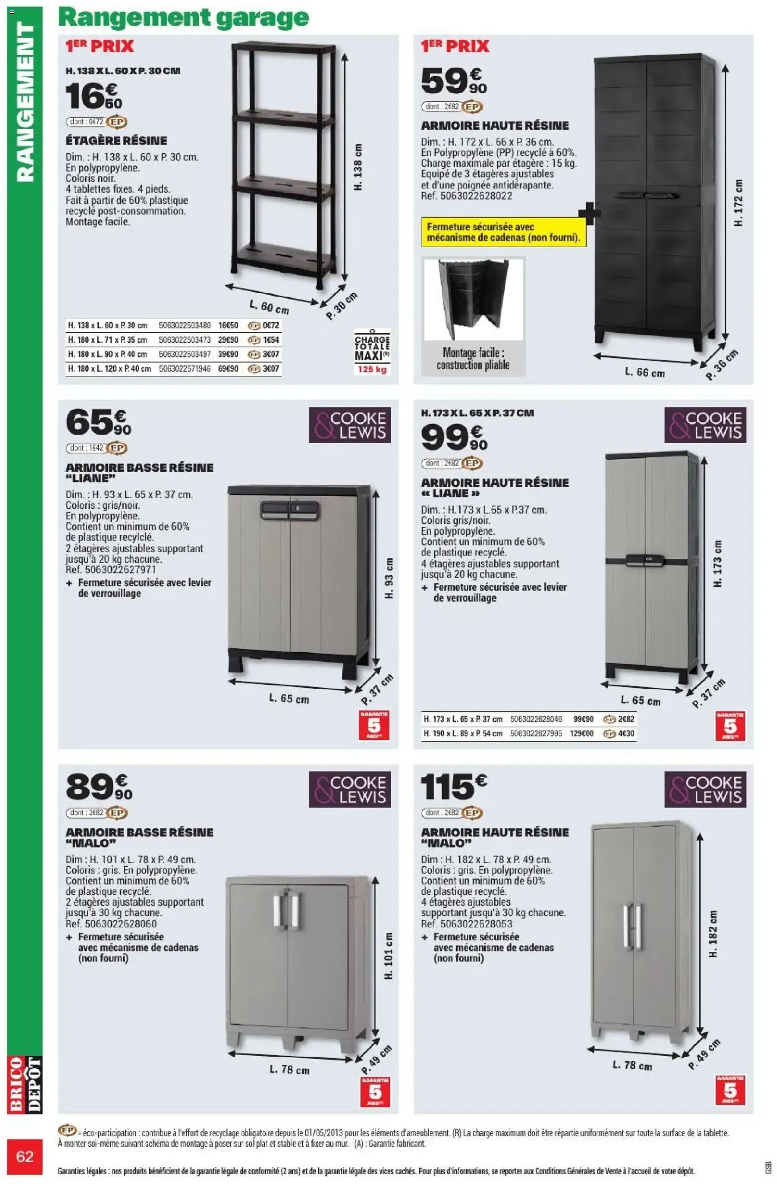 L'OFFICIEL DU BRICOLAGE - Automne du 17 septembre au 1 octobre 2026 - Catalogue page 62