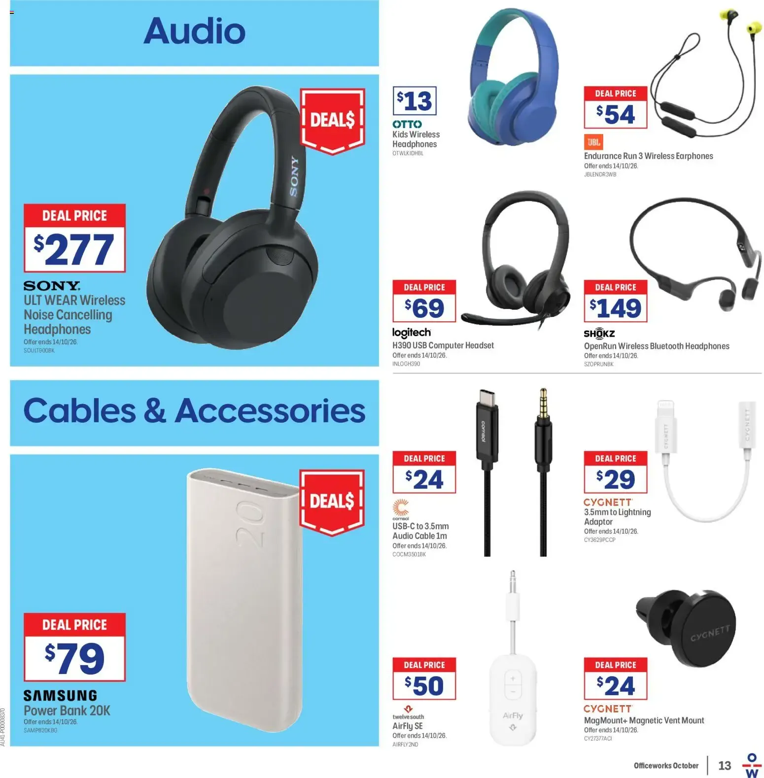 Officeworks catalogue - 01/10/2026 > weekly / monthly specials - Catalogue valid from 1 October to 14 October 2026 - page 13