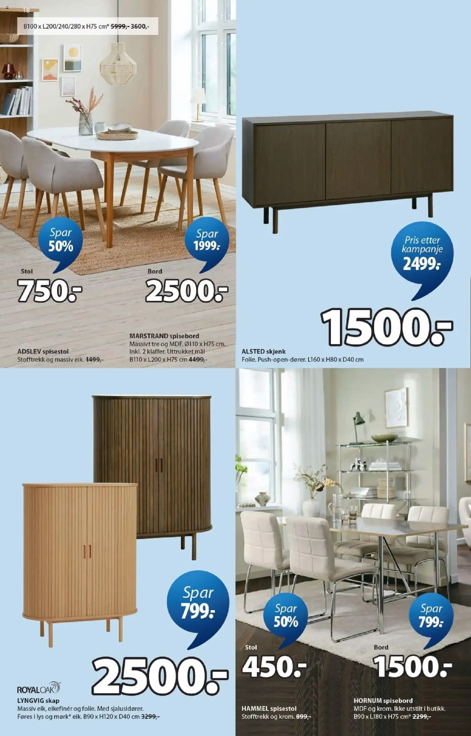 JYSK: Små priser og store besparelser fra 5. oktober til 17. oktober 2026 - kundeavisside 18