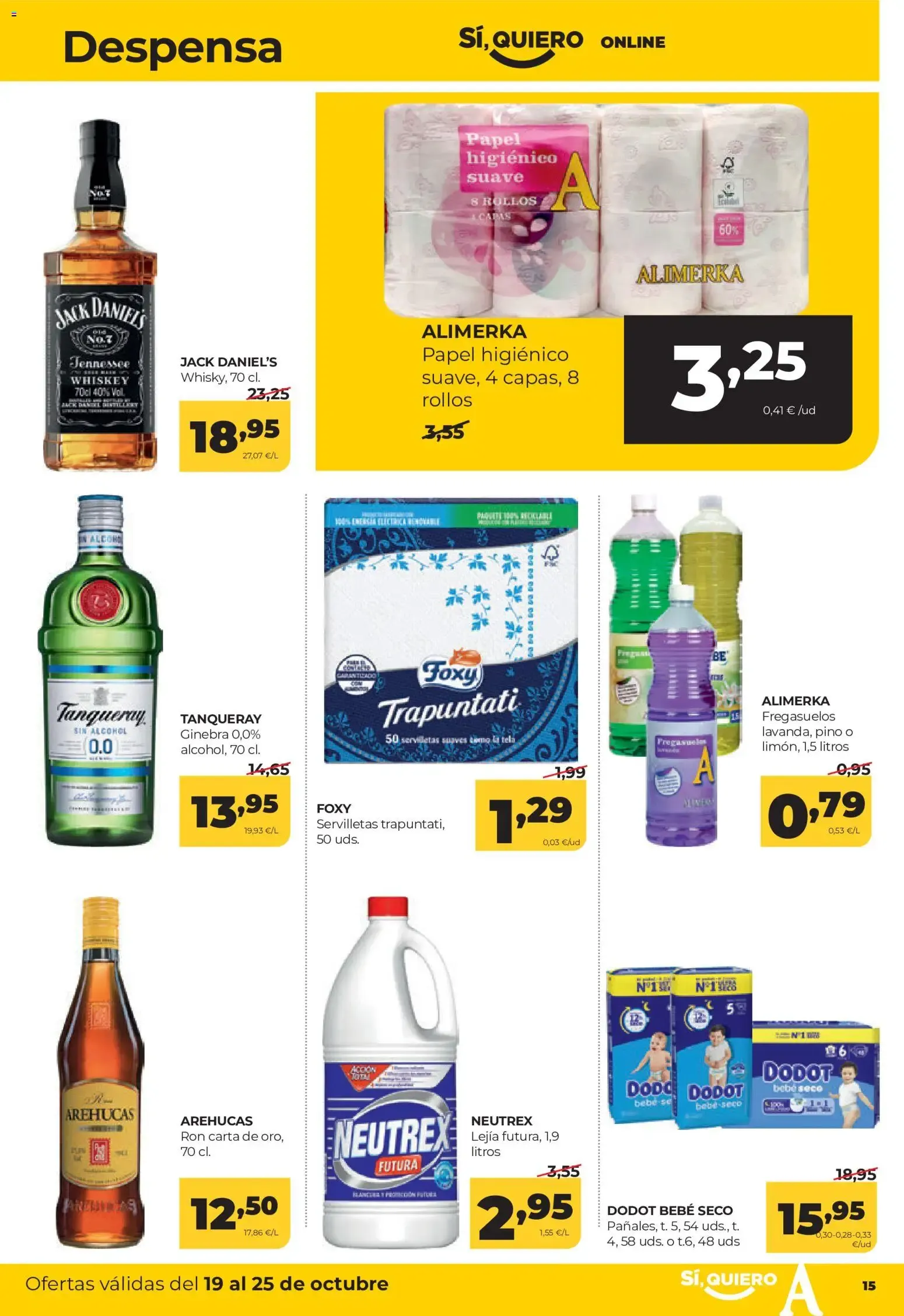 Catálogo de Alimerka folleto del 19/10/2026 | Catálogo 19 de octubre al 25 de octubre 2026 - Página 15