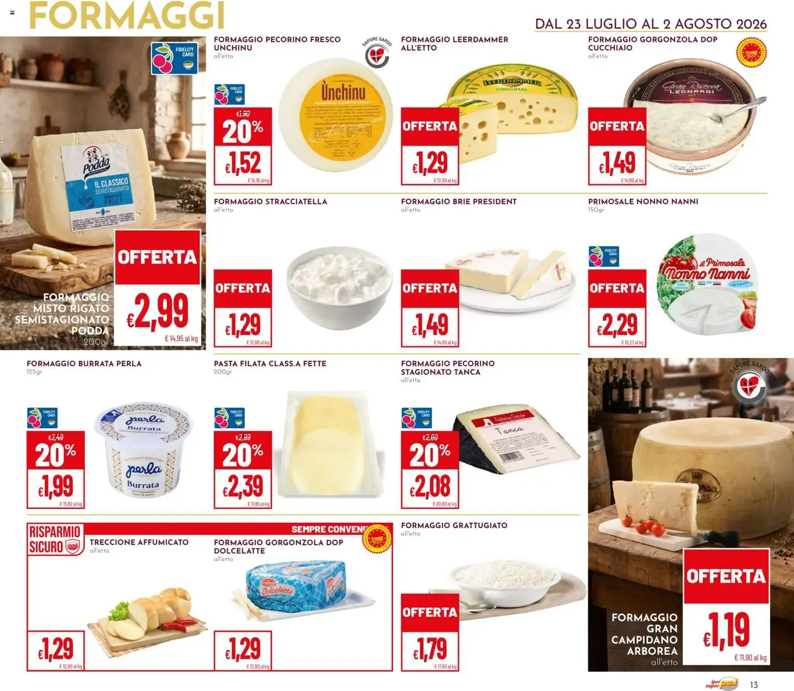 LA SARDEGNA DA GUSTARE da 23 luglio a 2 agosto di 2026 - Pagina del volantino 13