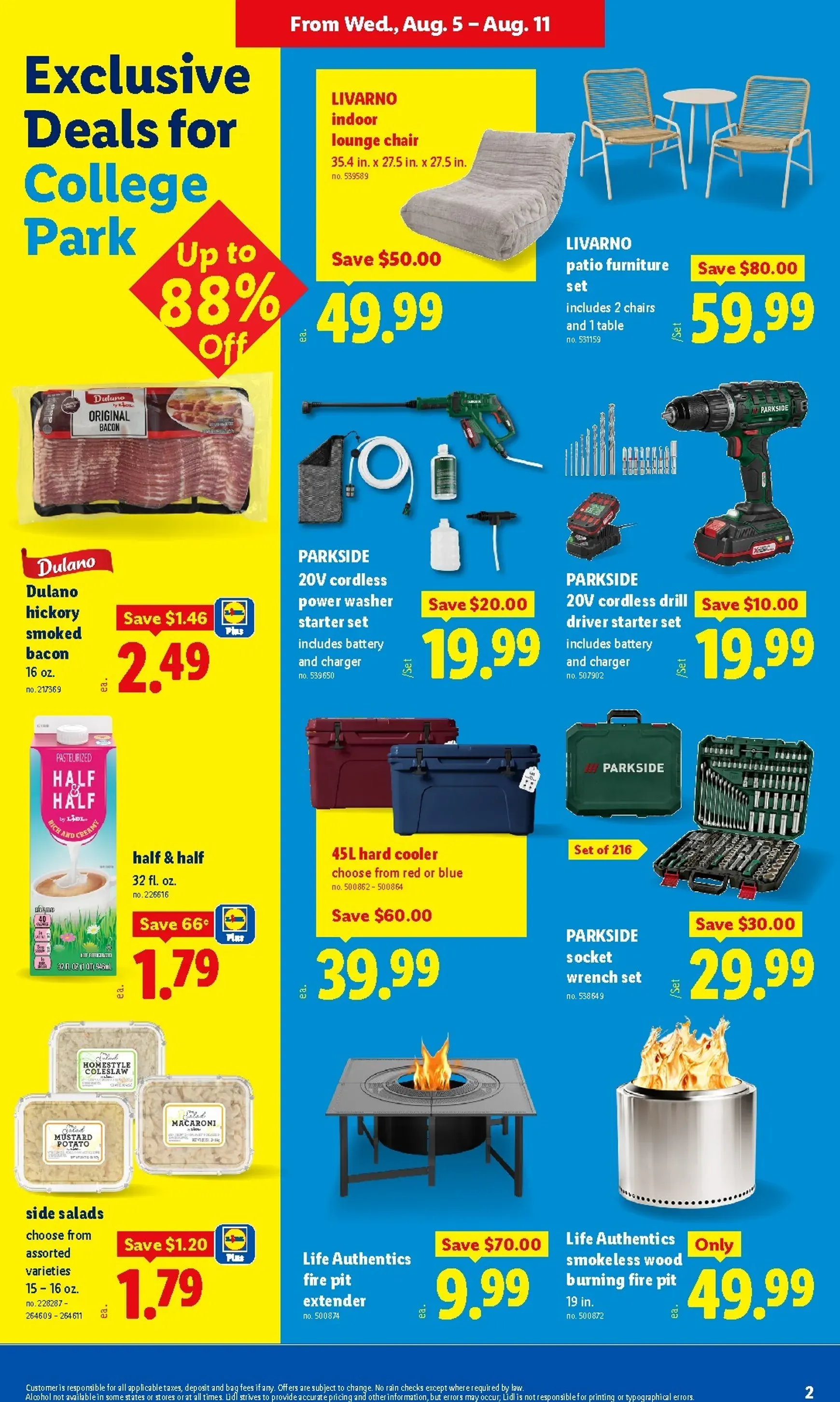 Weekly ad Current Lidl - College Park Grand Re-Opening leaflet valid from Wednesday 08/05/2026 to Tuesday 08/11/2026 from August 5 to August 11 2026 - Page 2