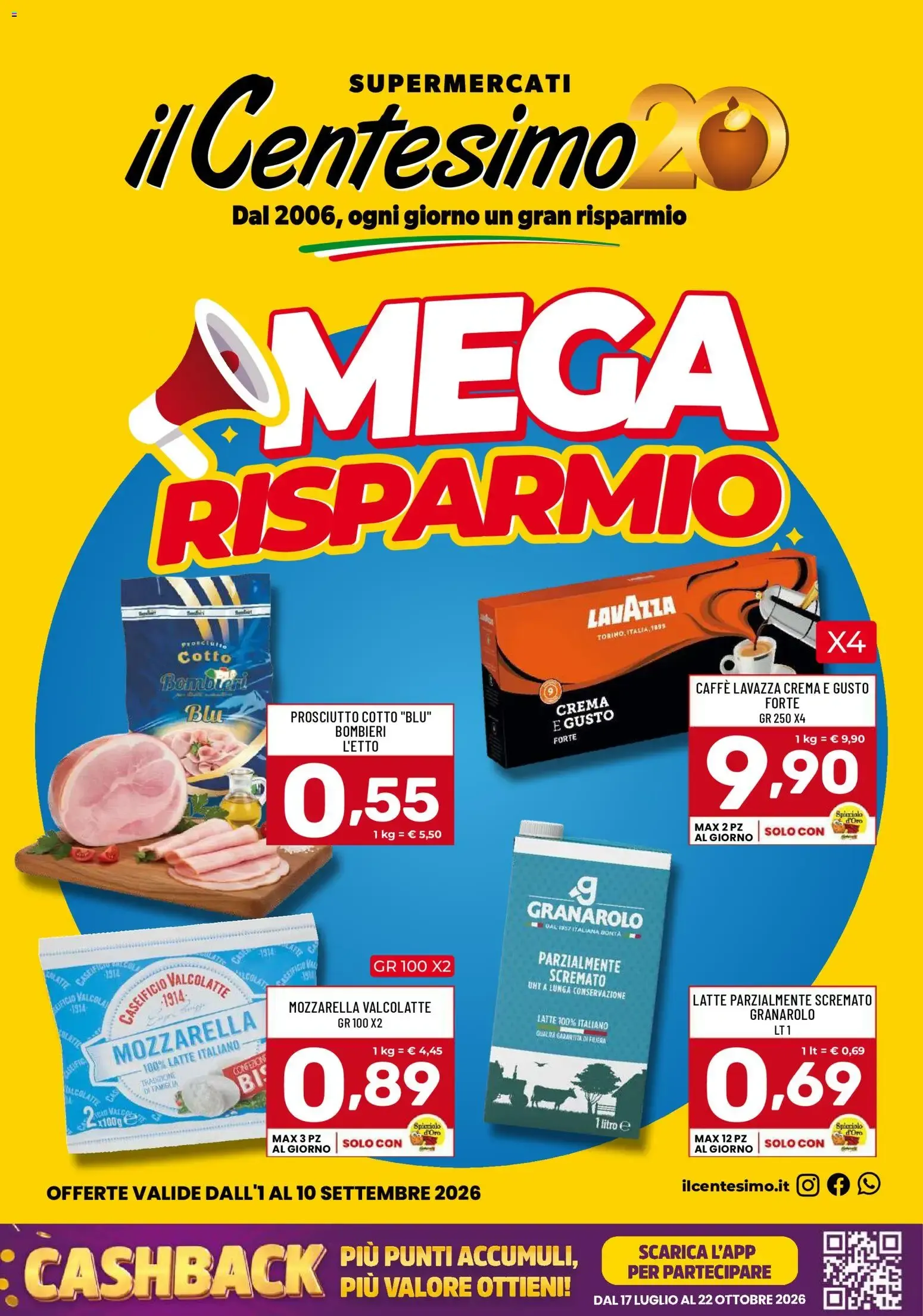Il Centesimo: Mega Risparmio da 1 settembre a 10 settembre di 2026 - Pagina del volantino 1