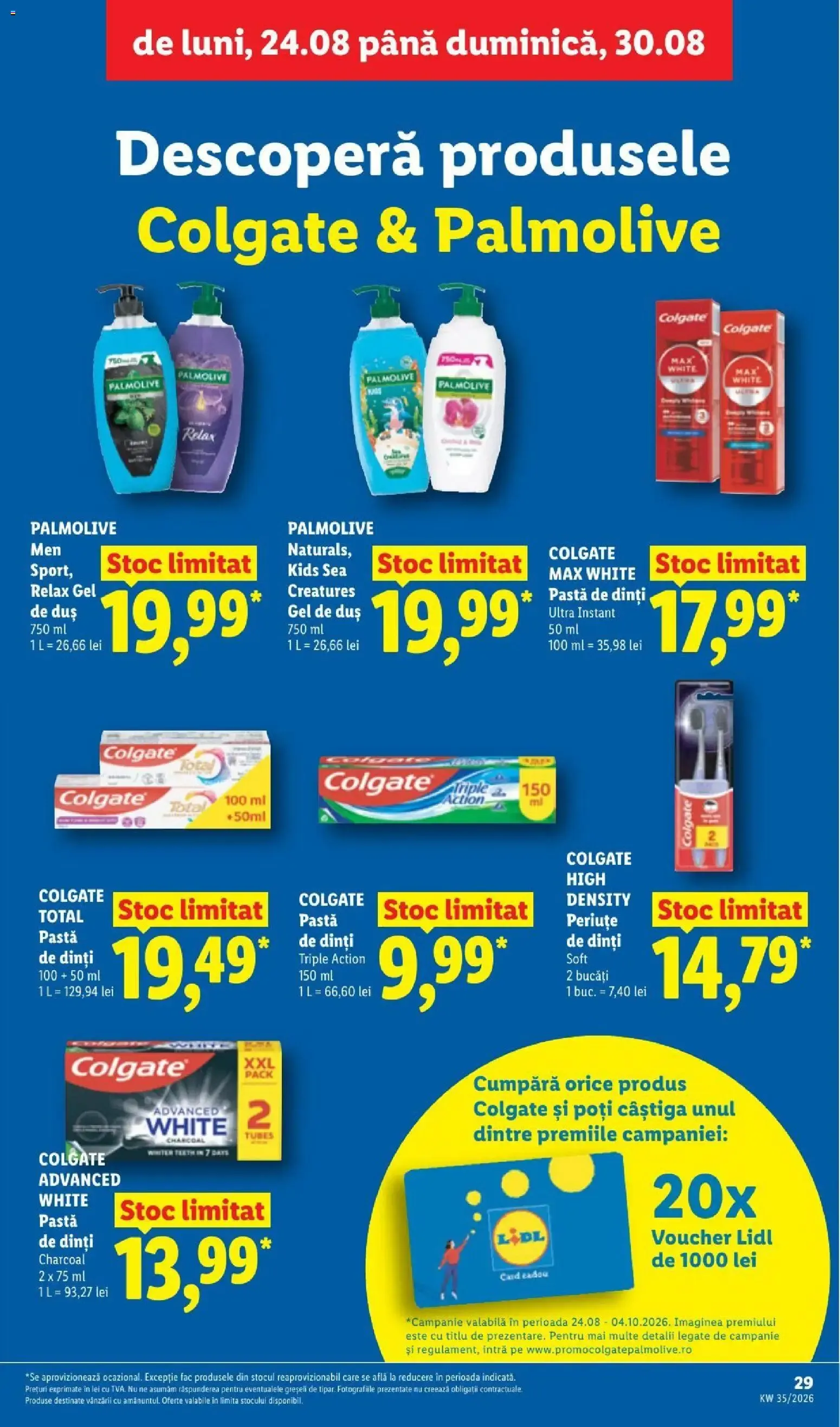 Catalog LIDL: Ieftin și înainte, și după ziua de salariu (Ofertas del 24 al 30 de agosto de 2026) de la 24 august până la 30 august 2026 - Revista Pagina 29