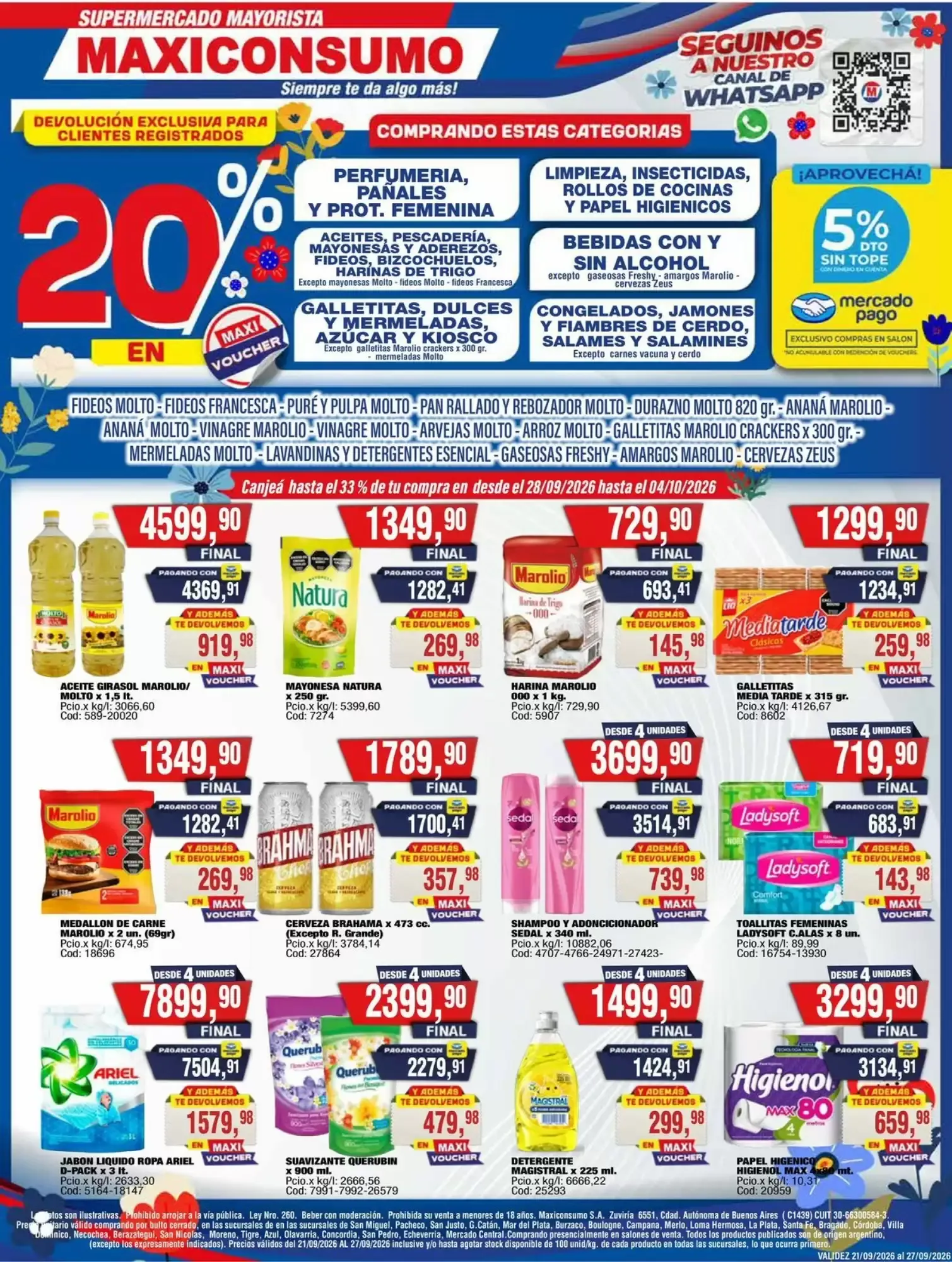 Ofertas de Revista Maxiconsumo 21 de septiembre al 27 de septiembre 2026 - Página 1 del catálogo