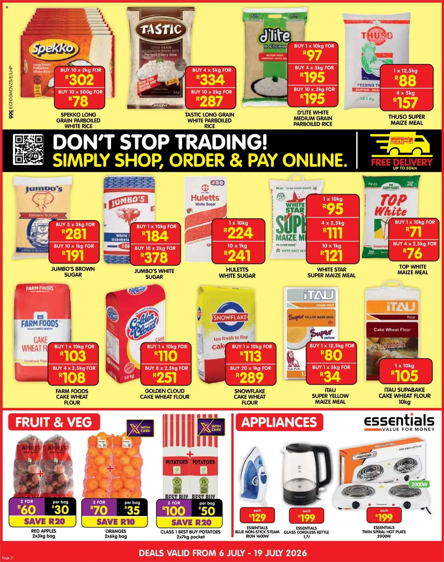 Shoprite Cash & Carry - Load Up for Less Offers from 6 July to 19 July 2026 - Catalogue Page 2