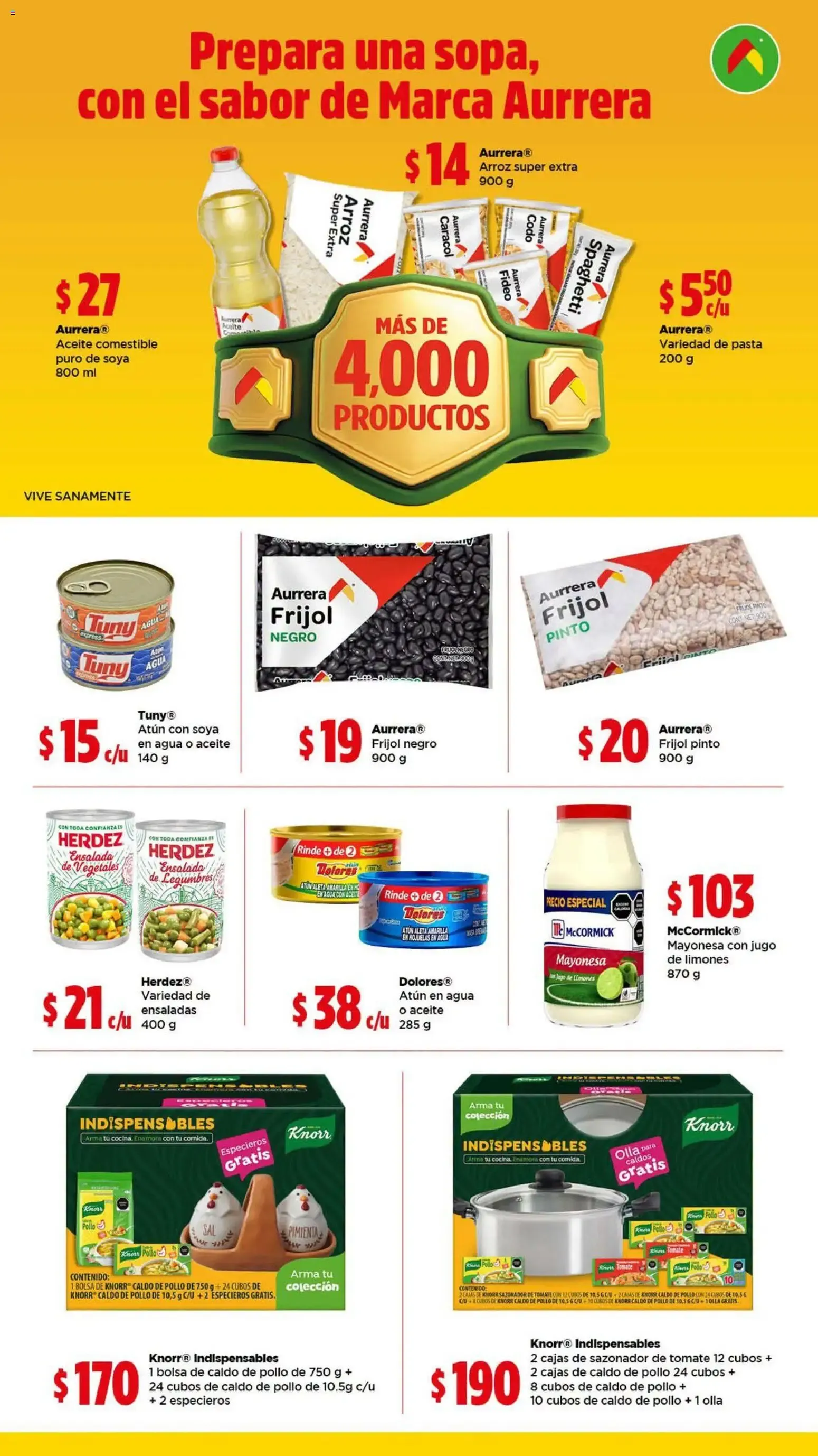 Catálogo de Bodega Aurrerá folleto Precios que no se tocan - Llena tu carrito con esenciales (21/10/2026 - 20/11/2026) - catálogo en línea 21 de octubre al 20 de noviembre 2026 - Pagina 8