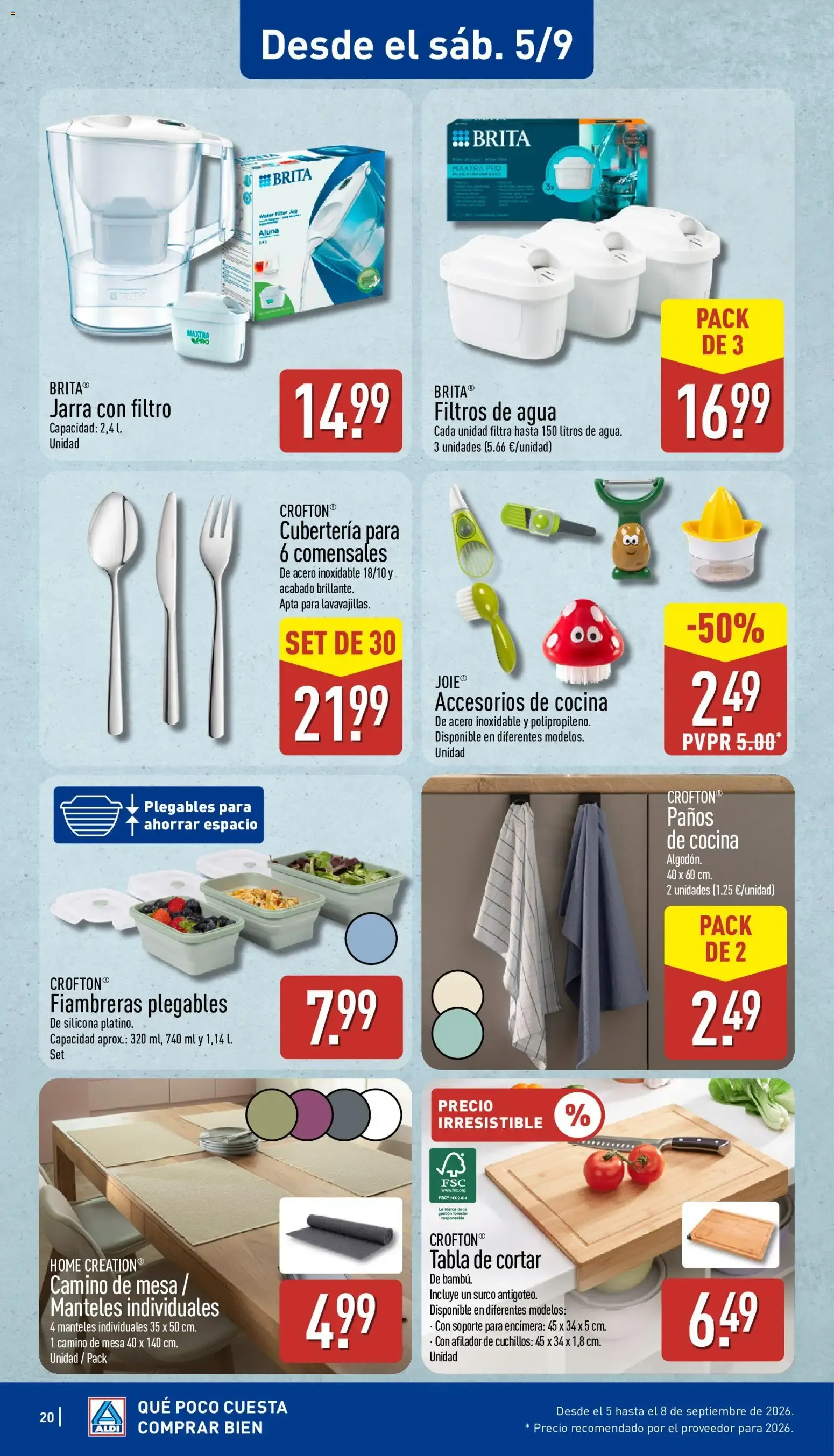 Catálogo de Aldi folleto Baleares del 31/08/2026 | Catálogo 31 de agosto al 6 de septiembre 2026 - Página 20