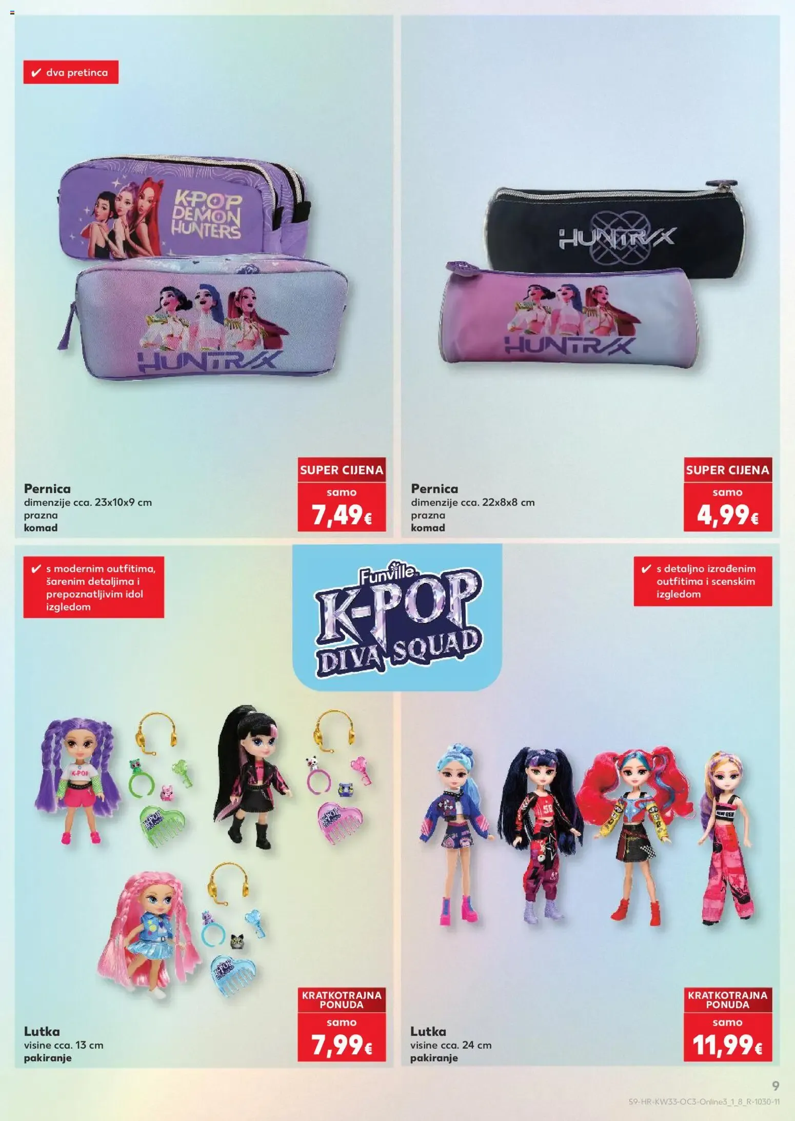 Katalog Kaufland Hura! Počinje škola! (¡Hurra! ¡Empieza el colegio!) od 10. kolovoza do 13. rujna 2026. - Pregled Stranica 9