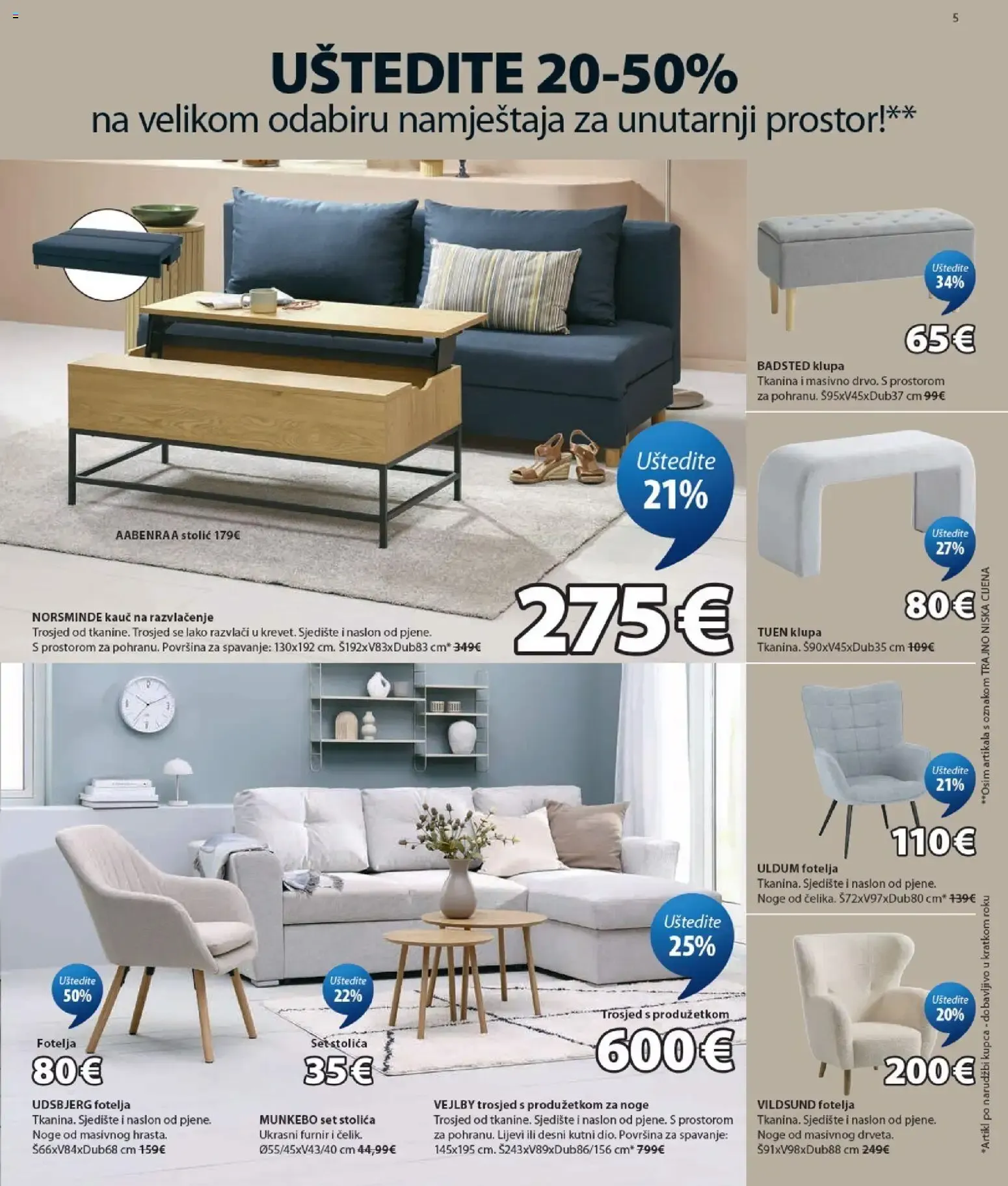 Katalog JYSK Katalog novi od 26.08.2026 na listanje > letak digitalni od 26. kolovoza do 1. rujna 2026. - Pregled Stranica 5
