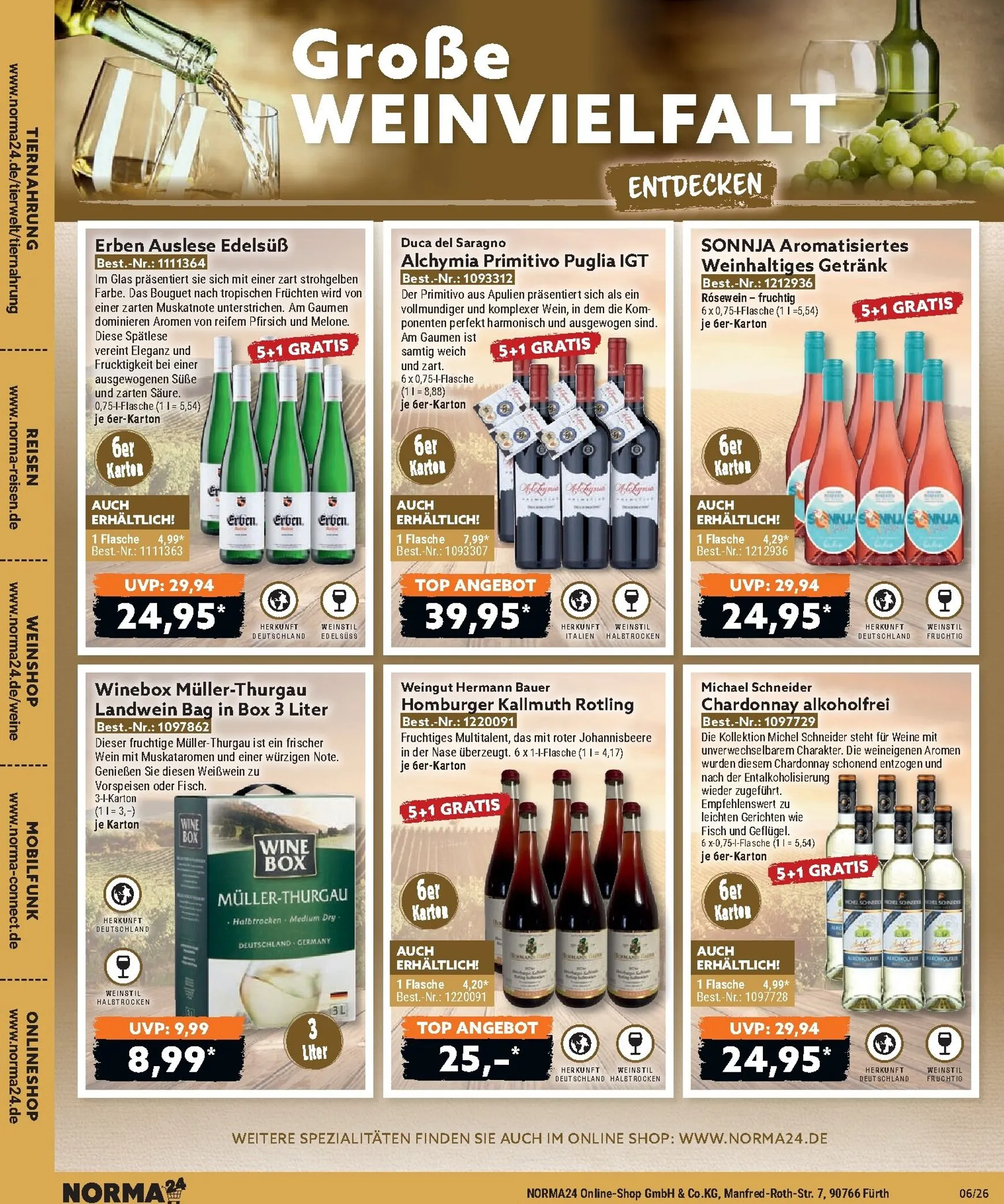 Norma - Bestellmagazin Prospekt – von Montag 01.06.2026 bis Dienstag 30.06.2026 von 1. Juni bis 30. Juni 2026 - Prospekt seite 20