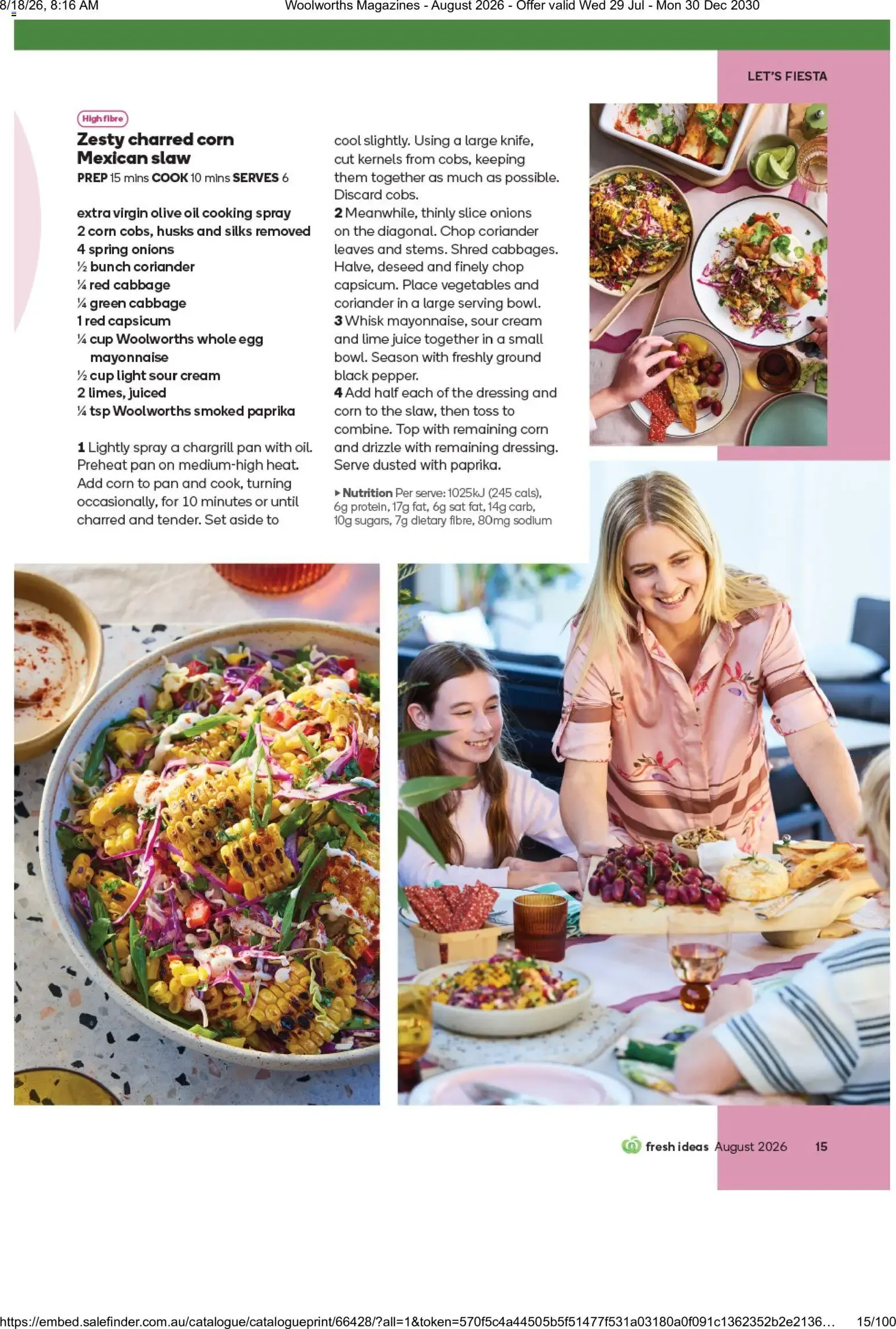 Woolworths Fresh Ideas - August 2026 - Catalogue valid from 29 July to 30 December 2030 - page 15
