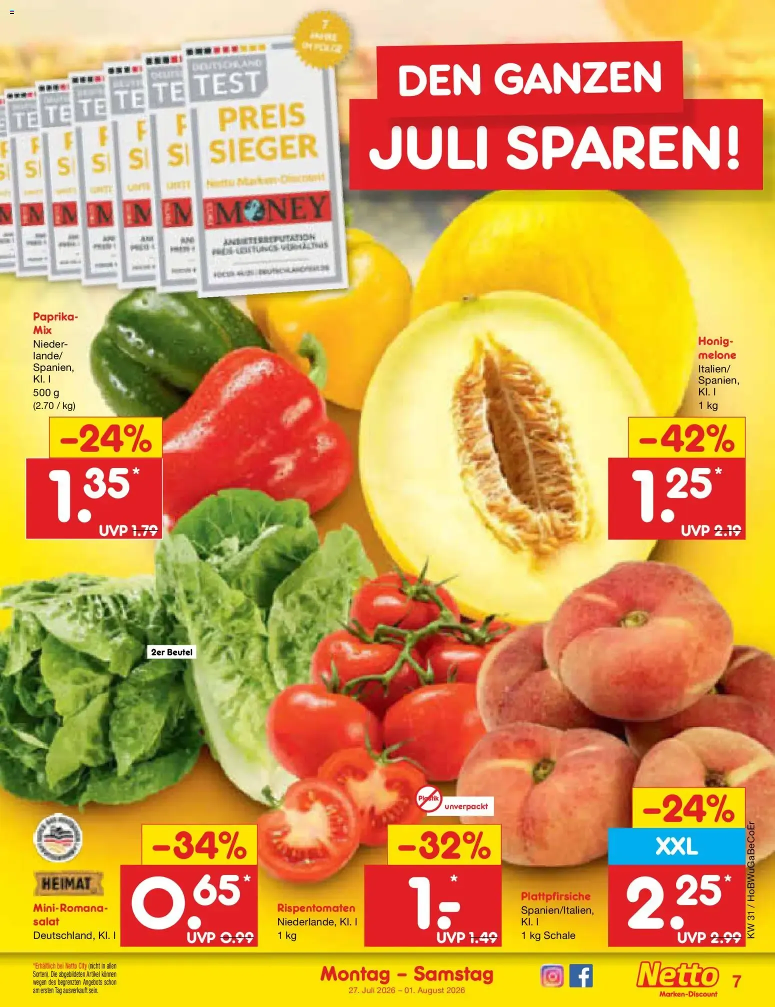 Netto Marken-Discount Prospekt (ab 27.07.2026) » Angebote von 27. Juli bis 1. August 2026 - Prospekt seite 9