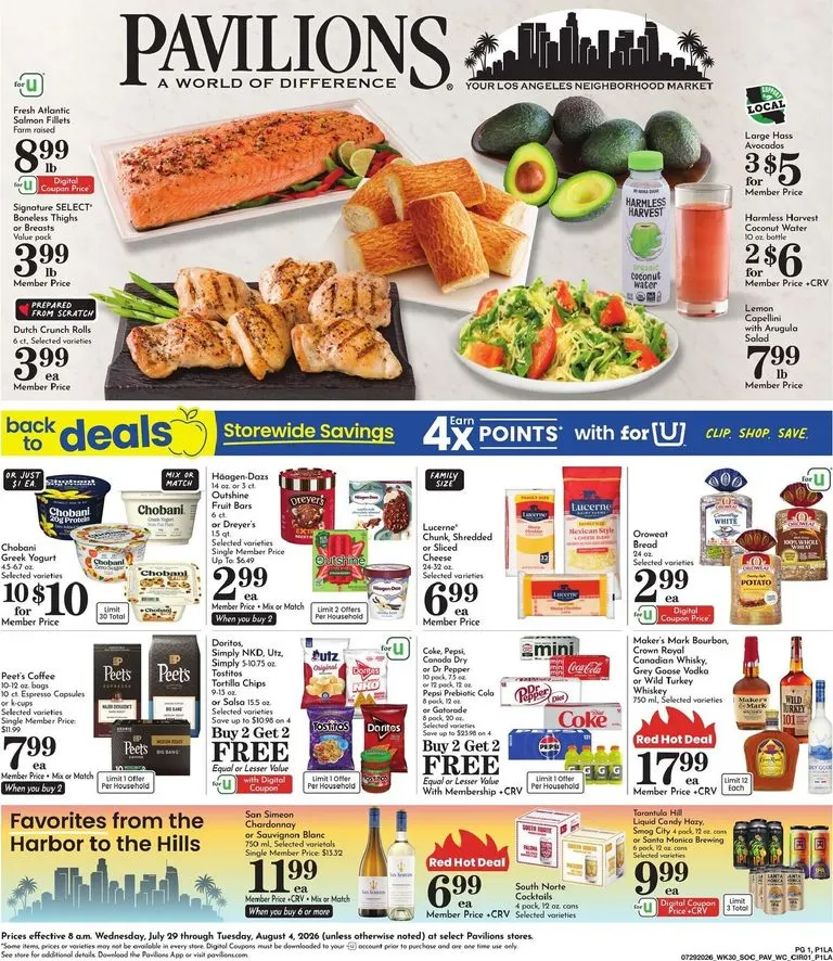 Current Pavilions leaflet valid from Wednesday 07/29/2026 to Tuesday 08/04/2026
