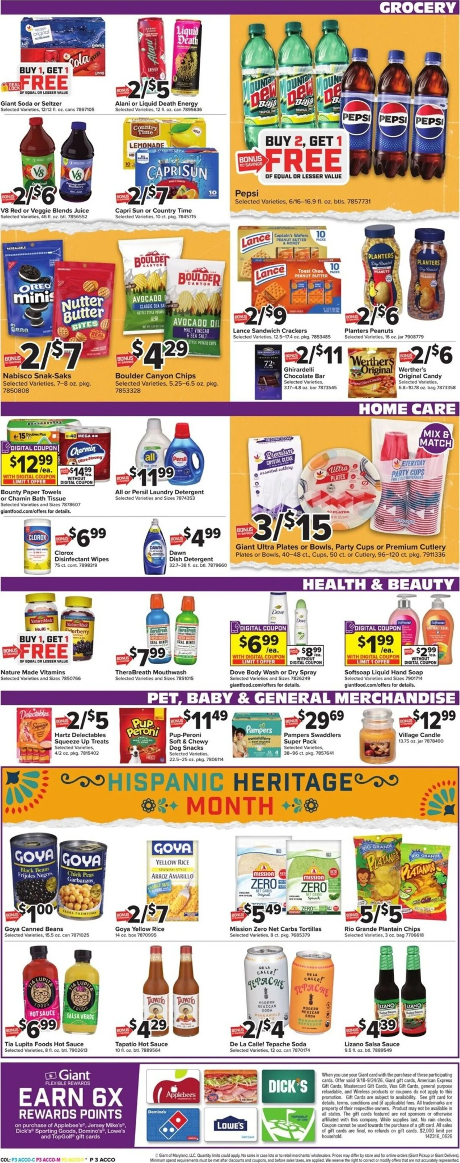 Weekly ad Current Giant leaflet valid from Friday 09/18/2026 to Thursday 09/24/2026 from September 18 to September 24 2026 - Page 6