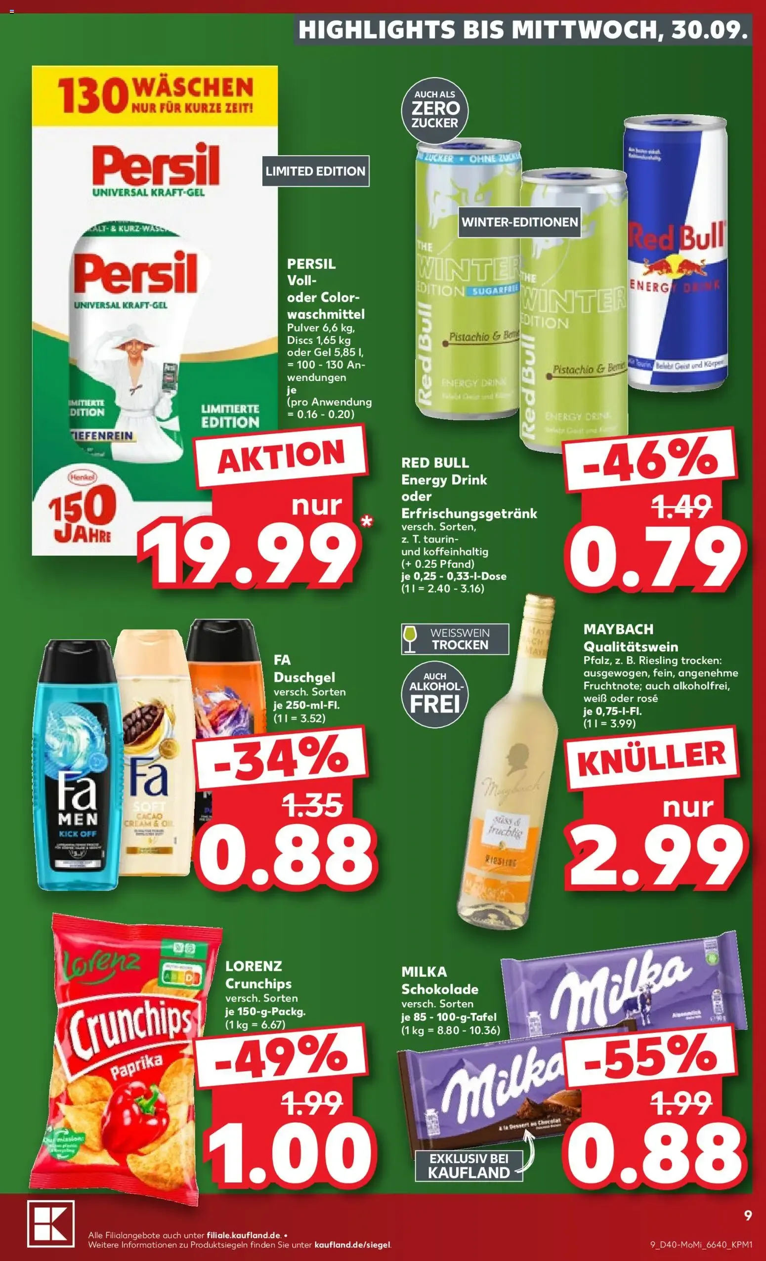 Kaufland: RICHTIG SPAREN ZUM WOCHENSTART van 28 september tot 30 september 2026 - Folder pagina 9