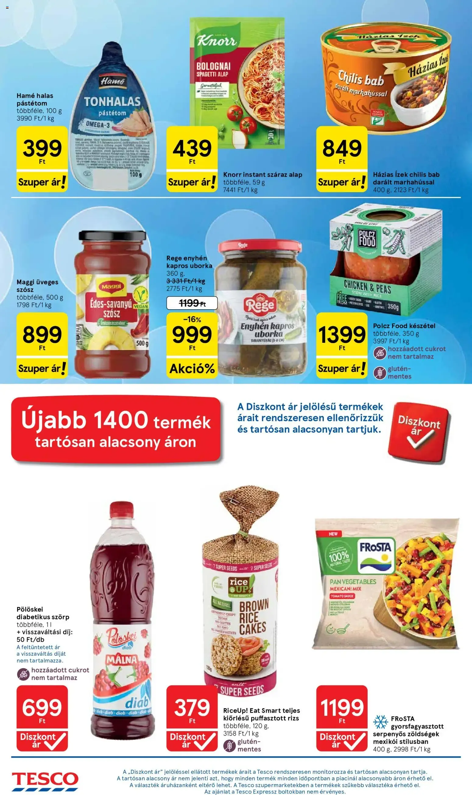 Katalógus TESCO szupermarket Nagybevásárlás olcsón. szeptember 17.-tól szeptember 23.-ig 2026. - Oldal 4