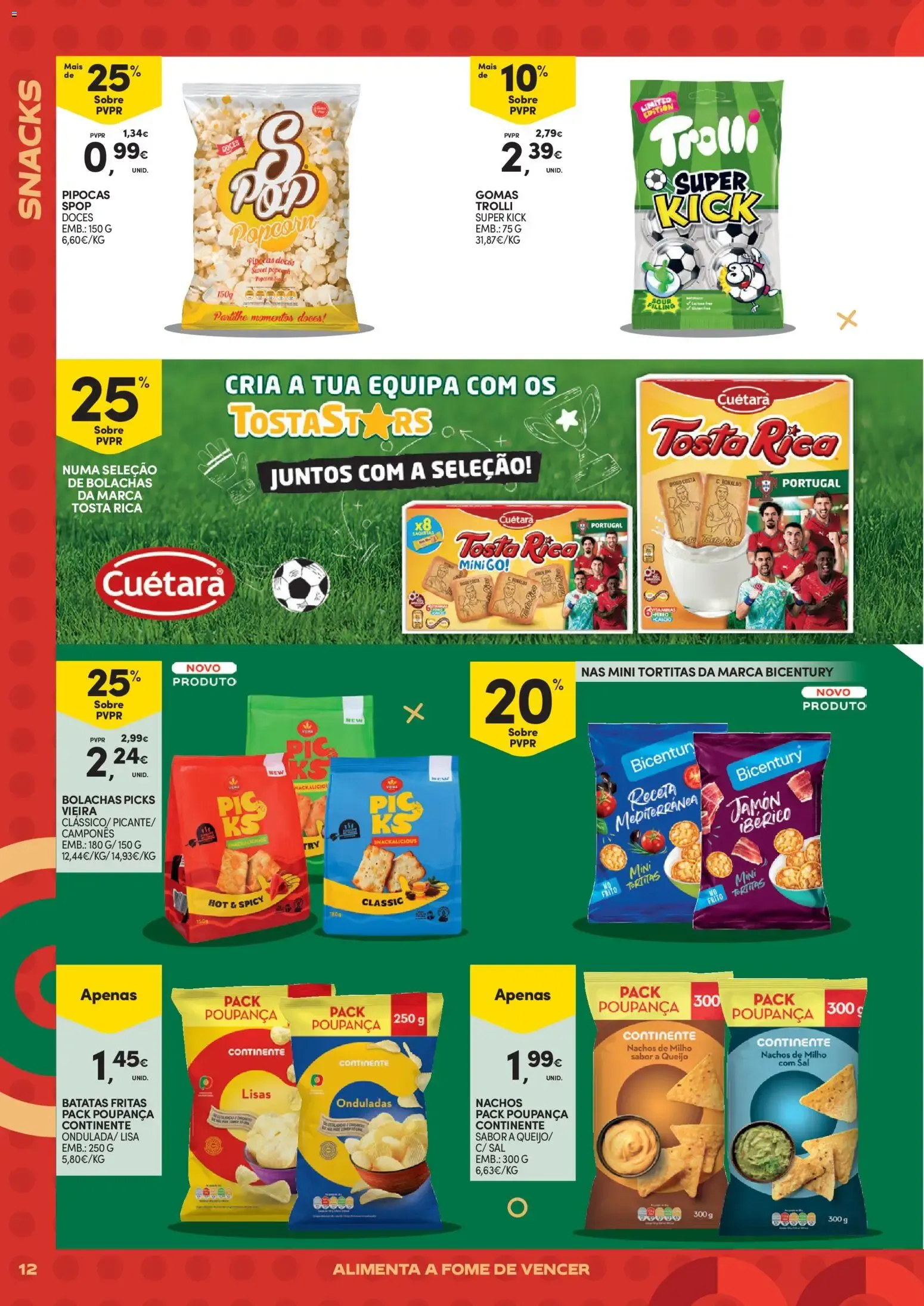 Folheto Continente - Futebol Alimenta a fome de vencer » de 09/06/2026 - 21/06/2026 de 9 de junho até 21 de junho 2026 - Pagina 12