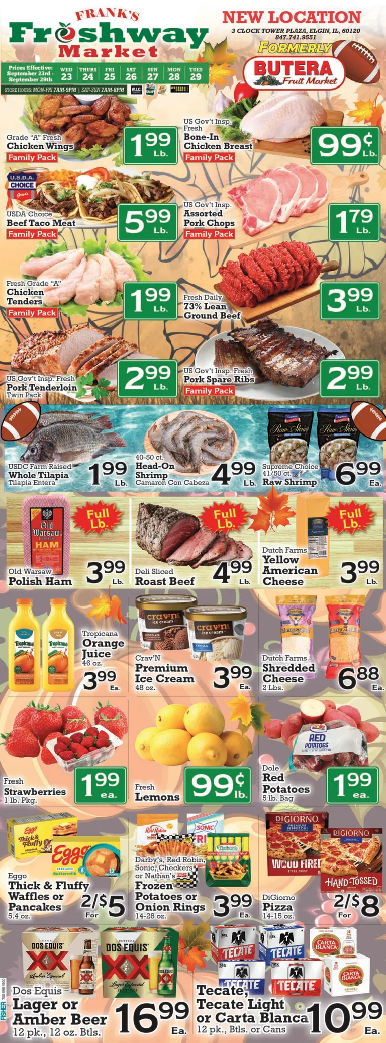 Weekly ad Frank's Freshway Market from September 23 to September 29 2026 - Page 1