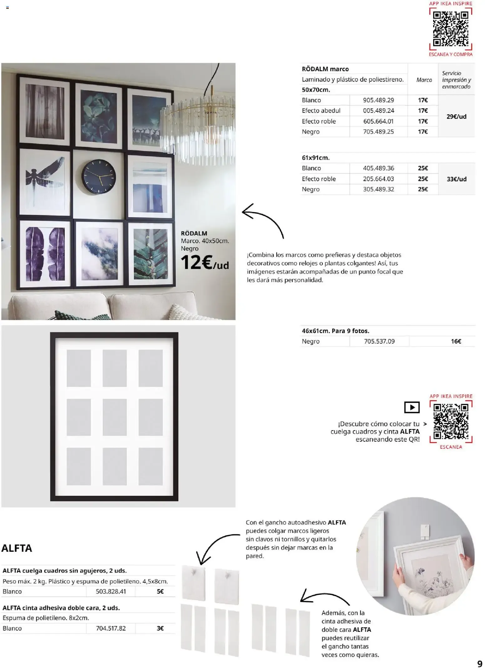 Catálogo de IKEA - Enmarca ya del 01/09/2026 1 de septiembre al 31 de enero 2027 - Página 9