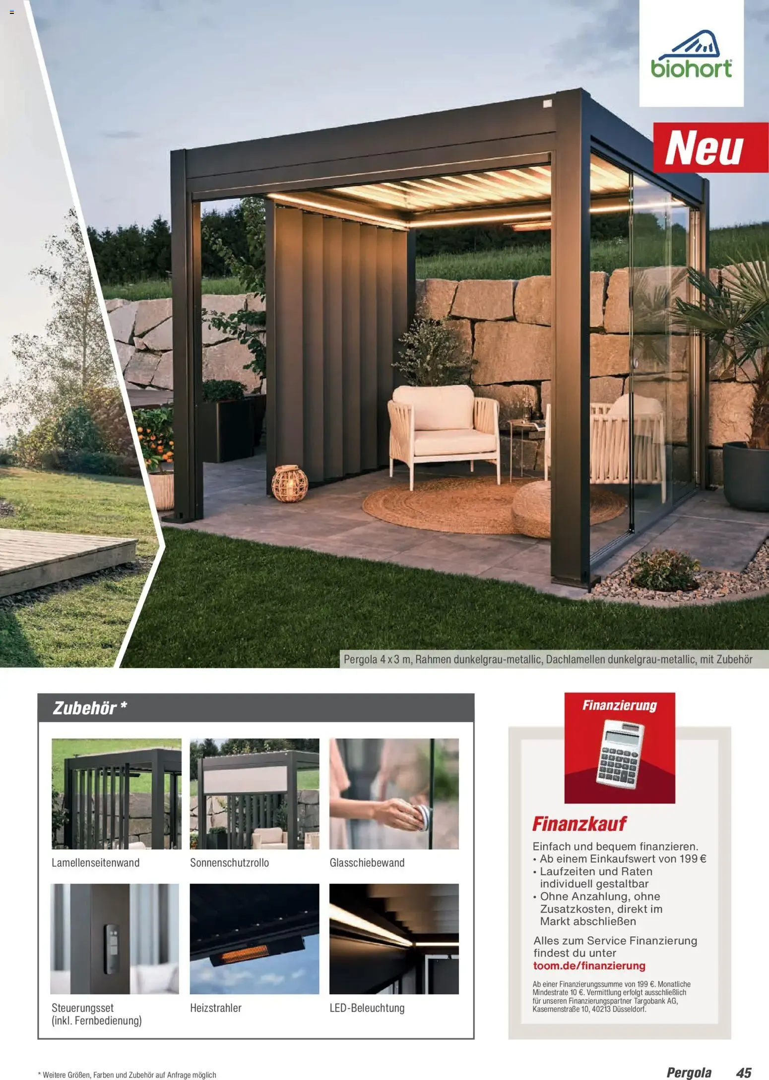 Toom Baumarkt Gartenhäuser & Carports 2026 (ab 20.02.2026) zum Blättern von 20. Februar bis 30. Juni 2026 - Prospekt seite 45