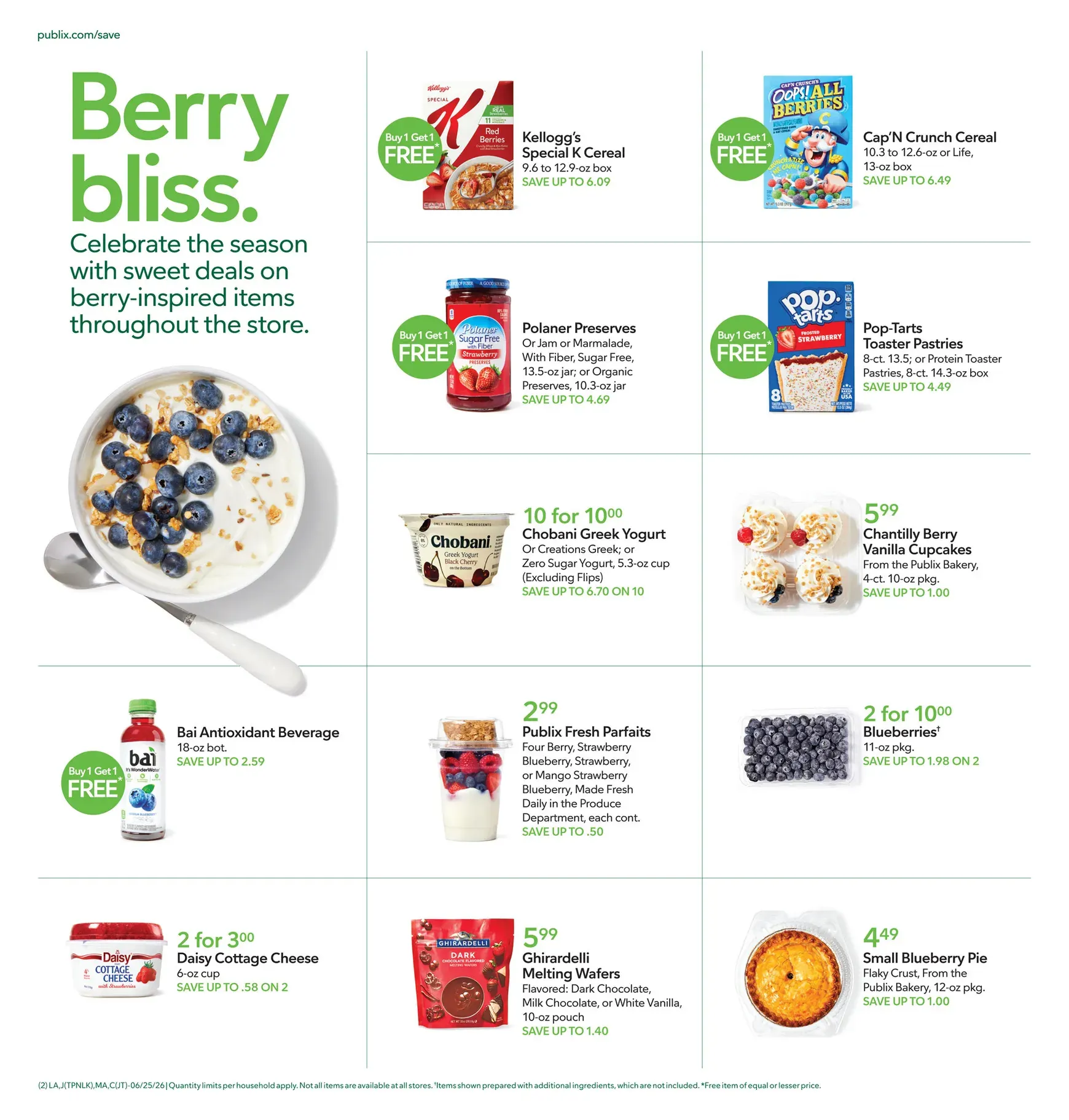 Weekly ad Current Publix leaflet valid from Thursday 06/25/2026 to Wednesday 07/01/2026 from June 25 to July 1 2026 - Page 2