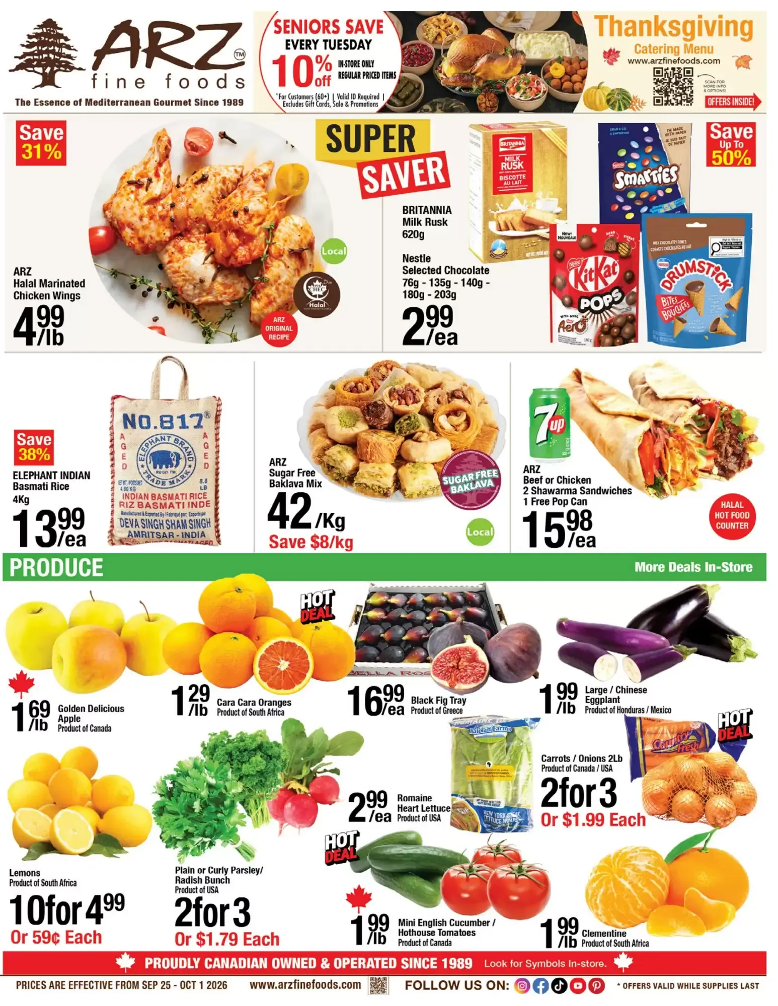Arz Fine Foods flyer week 39 from September 25 to October 1 2026 - flyer page 1